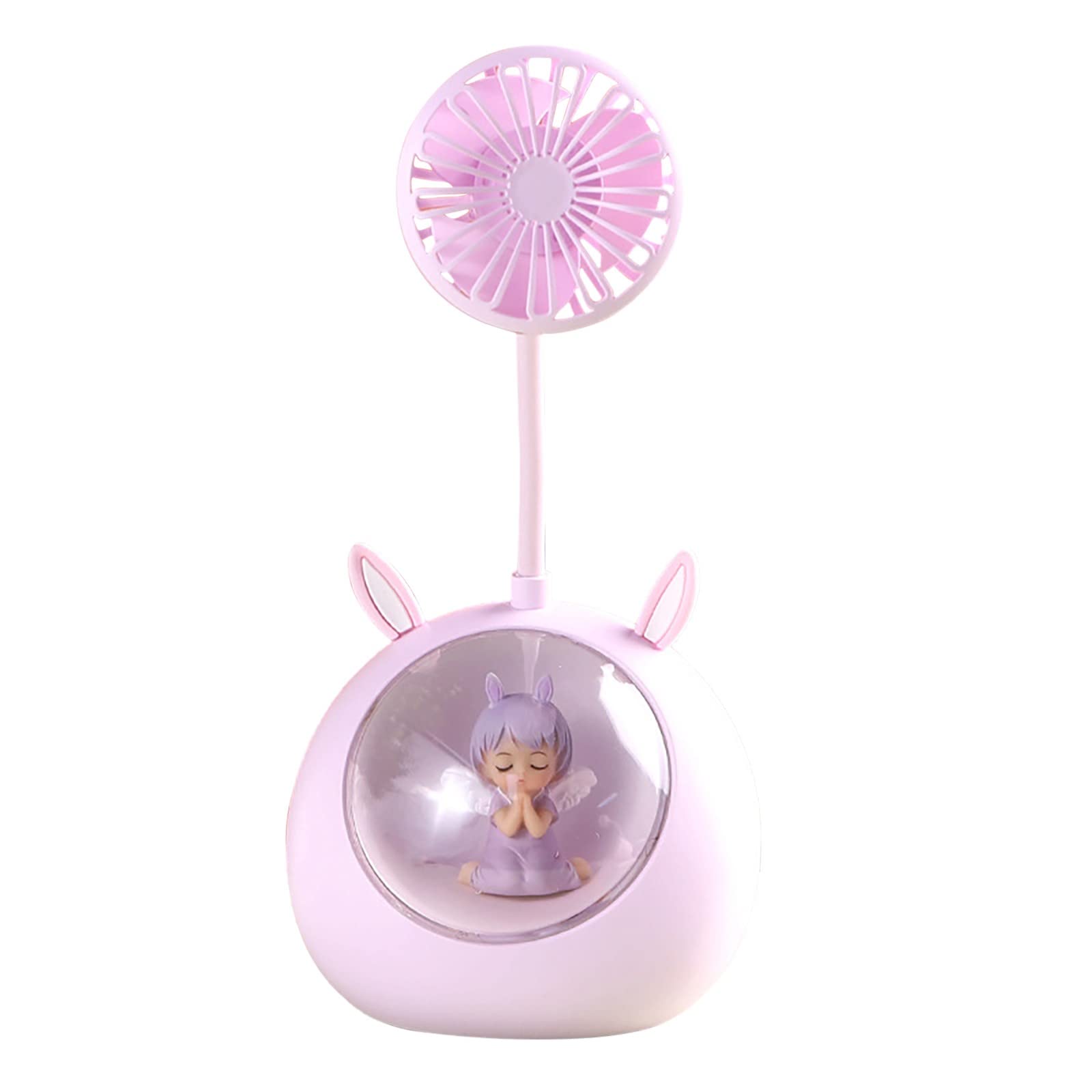 Small Desk Fan with Strong Airflow - Quiet Portable Table Fan with Adjustable Speed & 360° Rotatable Head - Mini Personal Fan for Home, Office, Desktop, Travel & Outdoor Use