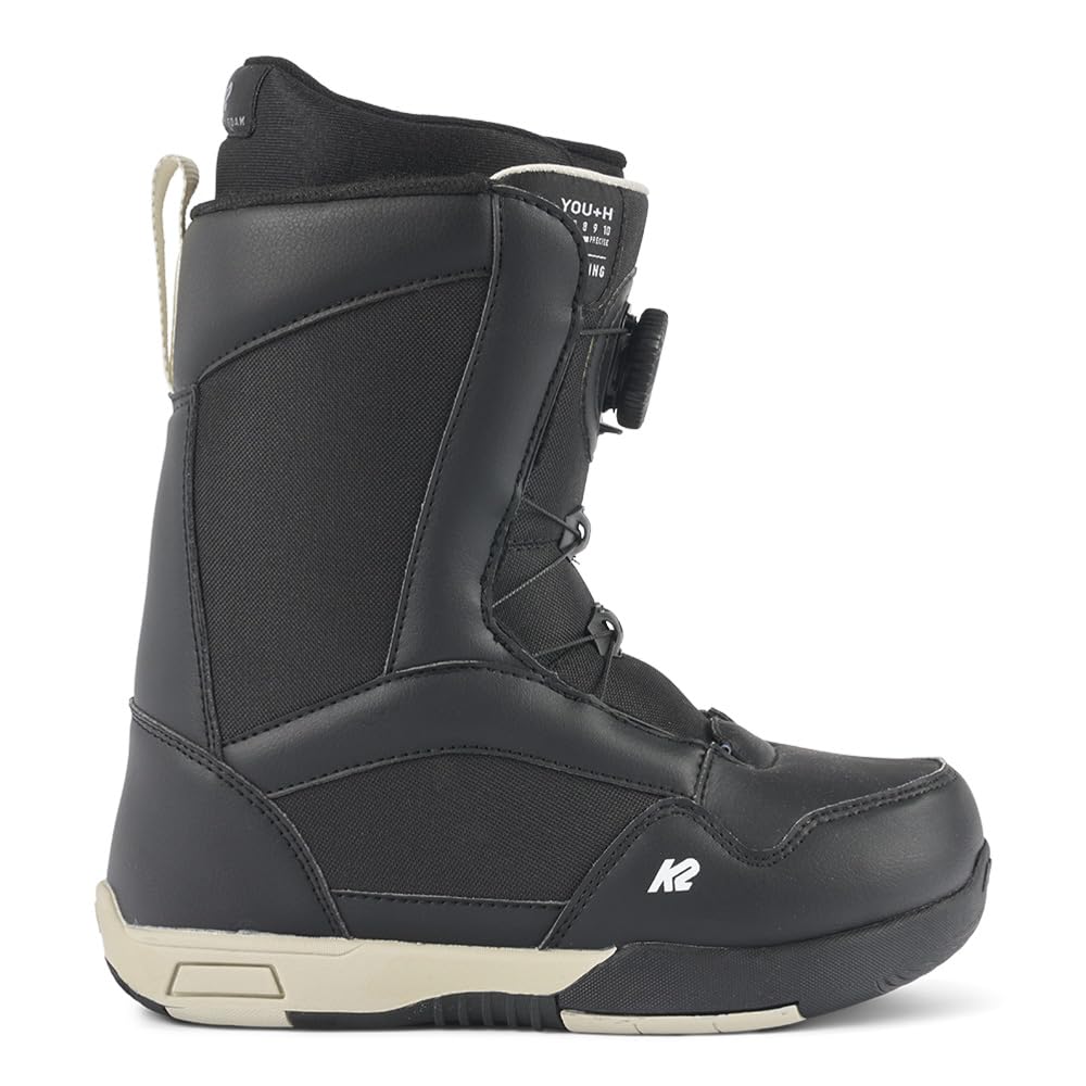 K2 You+H Youth Snowboard Boots - Comfortable & Durable Snowboarding Shoes for Kids & Teens - Perfect for Winter Sports, Ski Resorts & Mountain Adventures