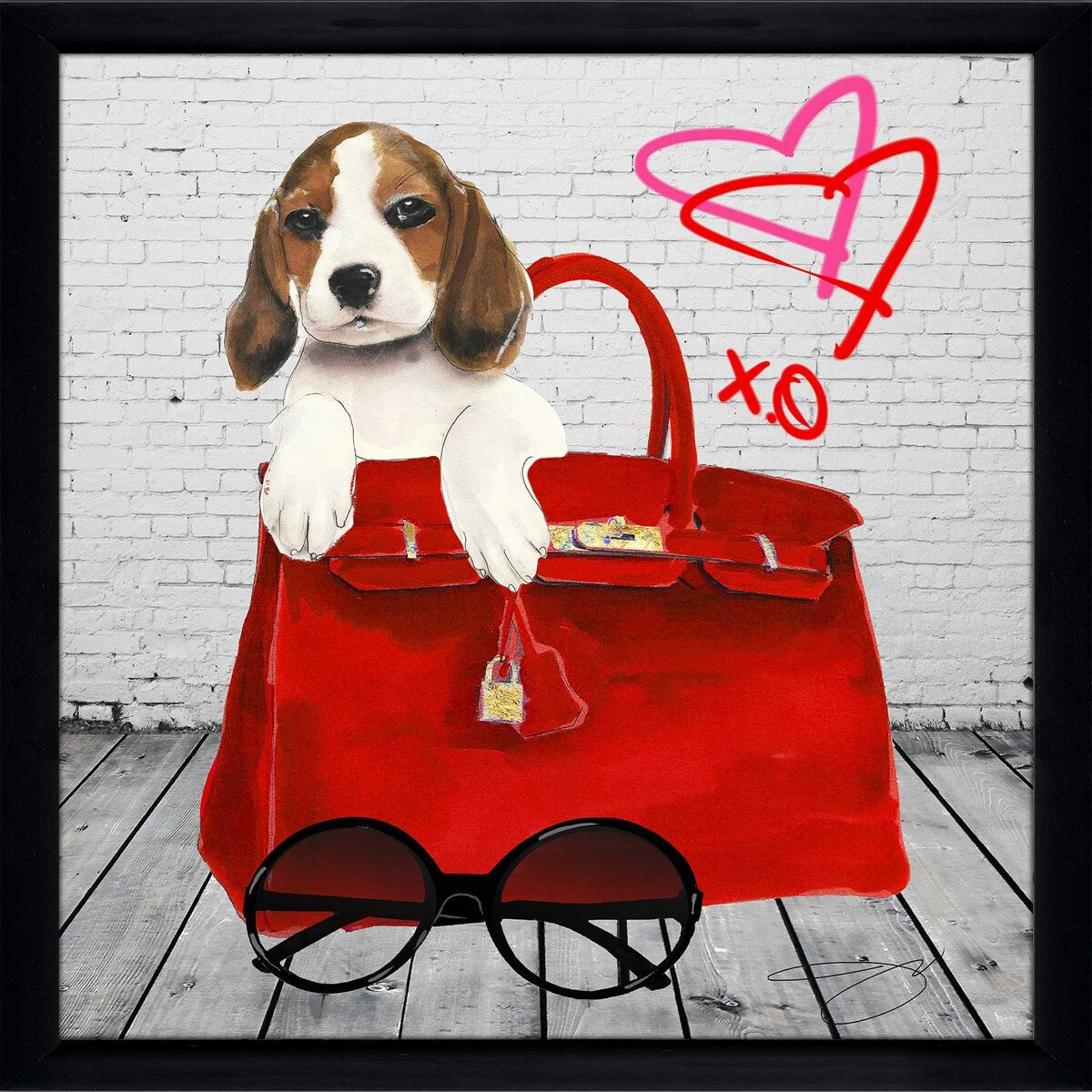 Beagle by Jodi - Premium Acrylic Wall Art Print - Perfect for Home Decor, Office & Gift Giving