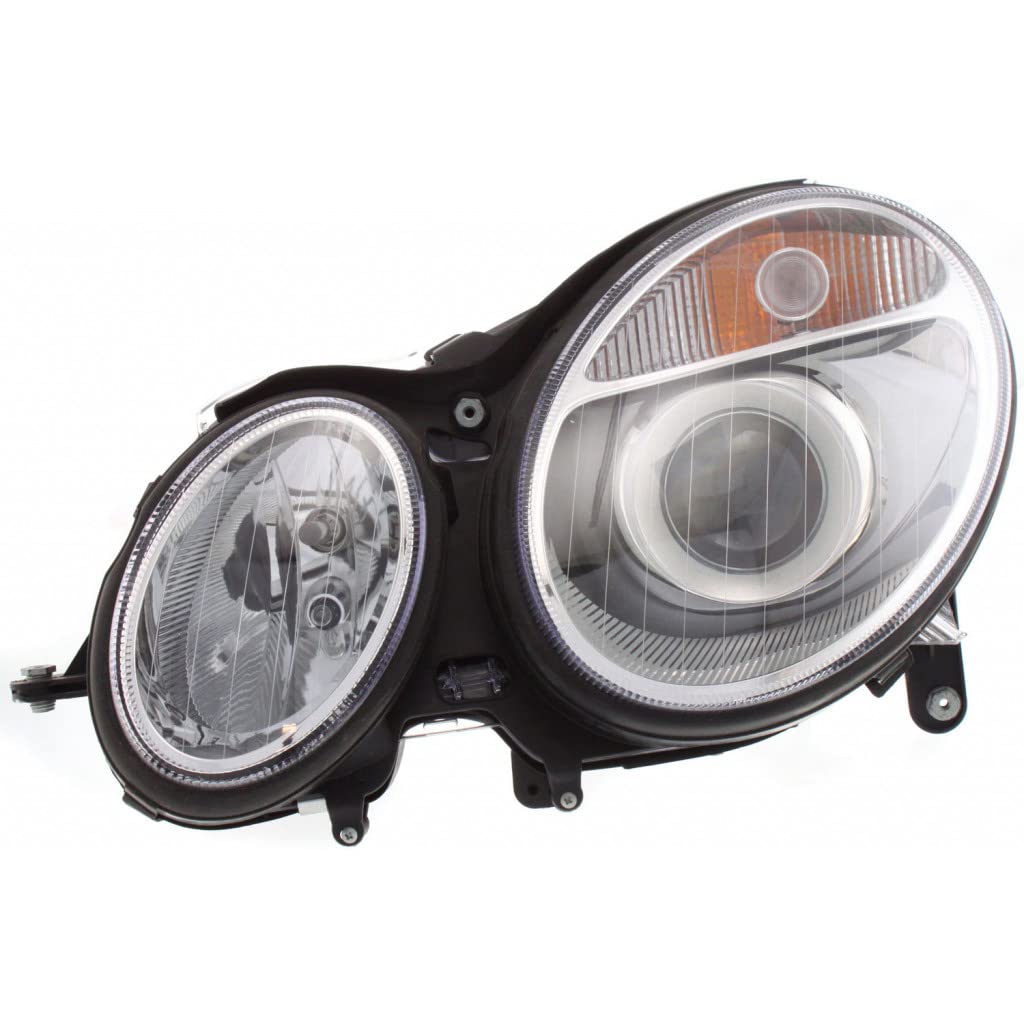 Mercedes-Benz E320 E500 Wagon Headlight Assembly 2004-2006 - Driver Side Halogen Replacement for MB2502108 & 211 820 03 61 - Perfect for Night Driving & Foggy Conditions