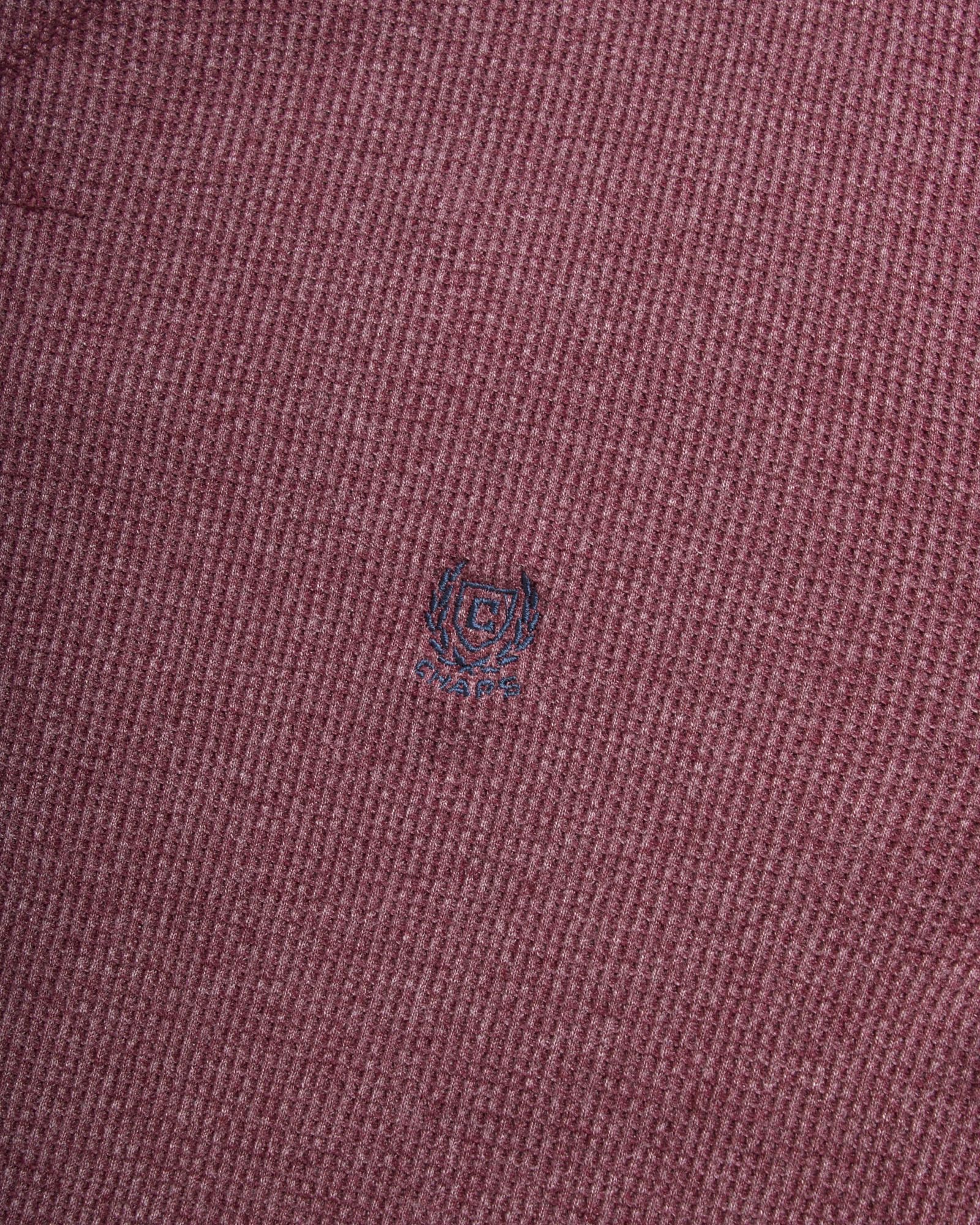 Chaps Men's Long Sleeve Thermal Crewneck Shirt - Waffle Knit Casual Button-Up Shirt for Men (Sizes M-XXL) - Perfect for Winter Layering, Office Wear & Outdoor Activities