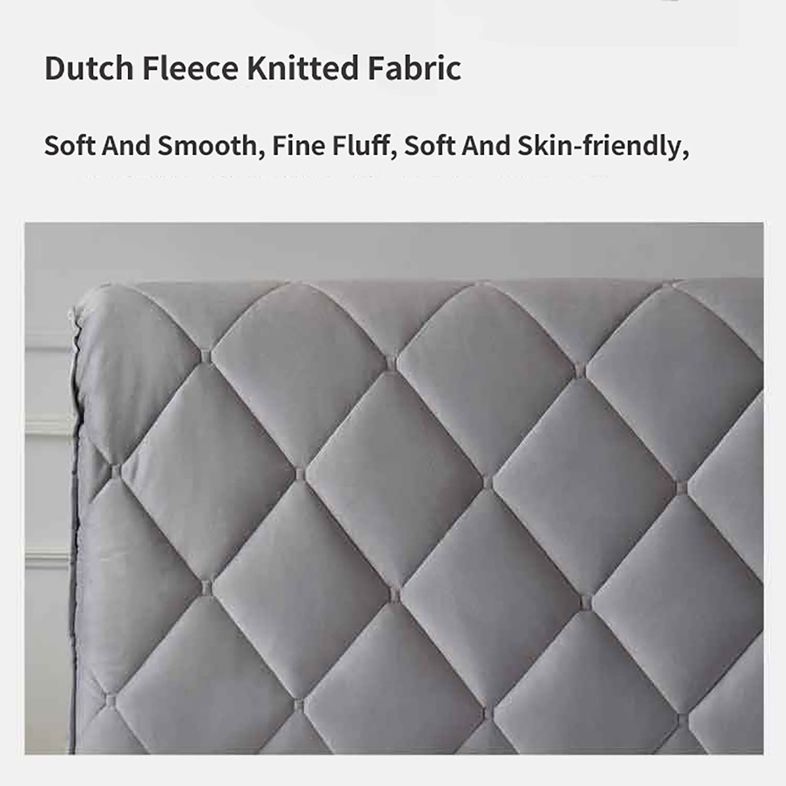 Quilted Headboard Cover - Thickened Elastic Slipcover for Twin, Queen, Full & California King Beds - Pink 160cm (63 inch) - Protects & Enhances Bedroom Decor