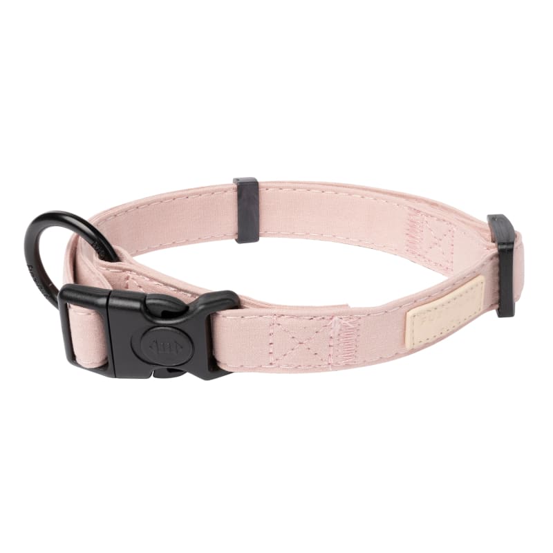 Fuzzyard Life Cotton Soft Blush Dog Collar - Comfortable & Adjustable Pet Collar for Small Medium Large Dogs - Perfect for Walks, Training & Everyday Use