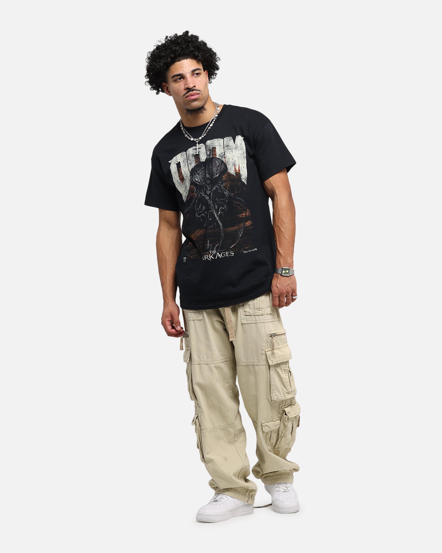 73 Studio X Doom Cacodemon Metal Graphic T-Shirt - Black | Vintage Gaming Tee for Men & Women | Perfect for Concerts, Gaming Events & Casual Wear