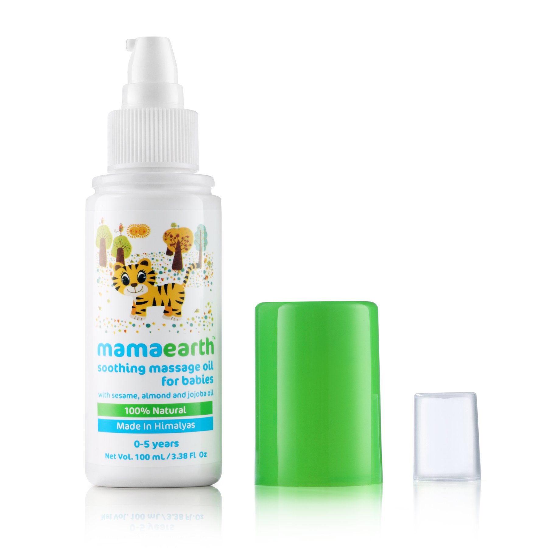 Mamaearth Soothing Baby Massage Oil - 100ml | Fragrance-Free & Hypoallergenic | Gentle Skin Care for Newborns to 5 Years | Perfect for Bedtime & Relaxation Massage