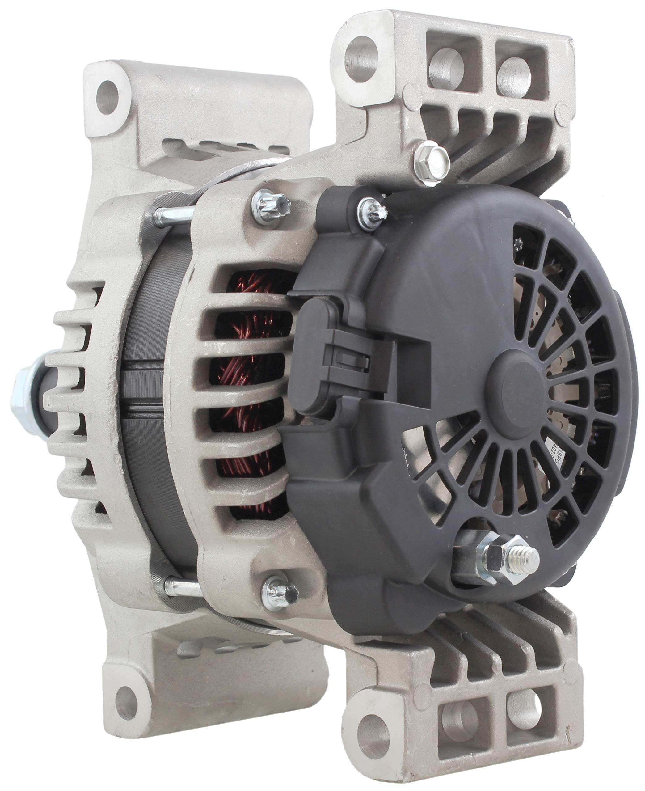 Delco Style 24V 70A Pad Mount Starter - Self-Excited Internal Regulator with Covered Plug & Internal Fan (No Pulley) - 5/16