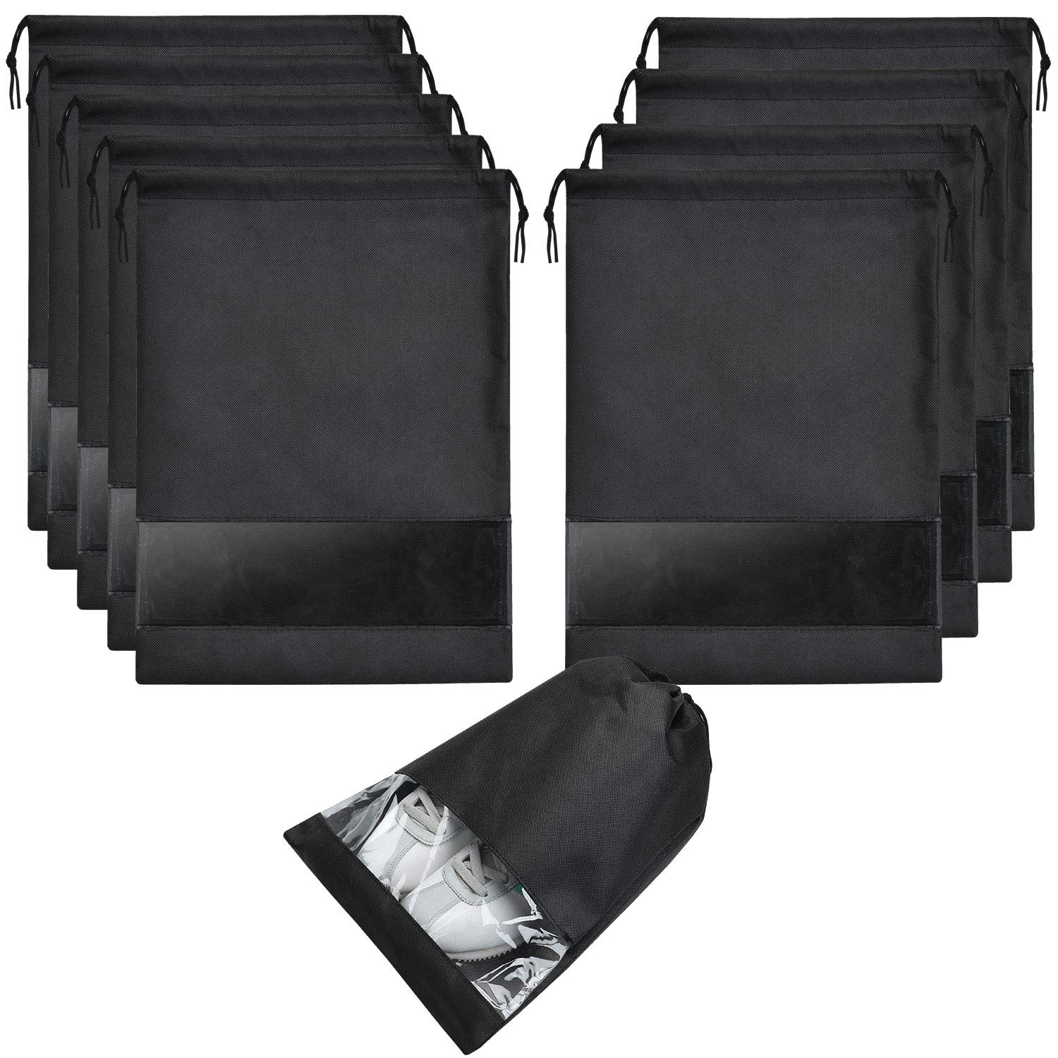 SPIKG Portable Travel Shoe Bags - Waterproof Shoe Organizer for Men & Women, Space Saving Storage Bags for Sneakers, Flats & Heels - Perfect for Gym, Vacation & Daily Use
