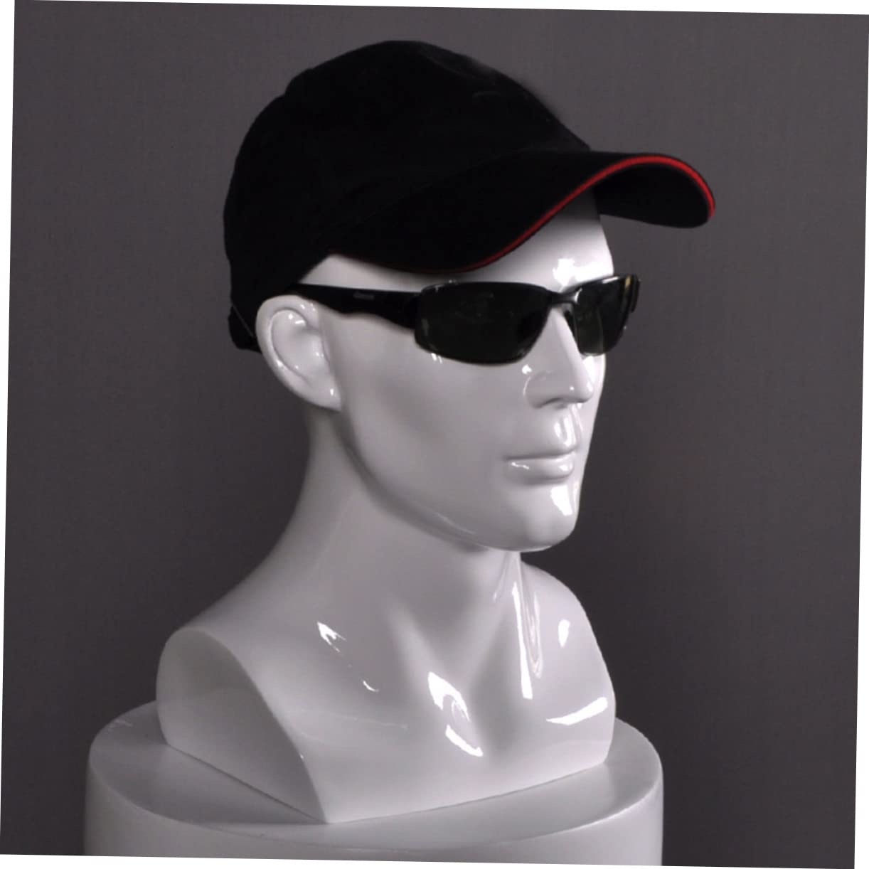 VILLFUL Full-Size Male Wig Display Mannequin Head - Professional Cosmetology Model with Sturdy Safe Stand for Salon, Barber Shop & Hair Styling Practice