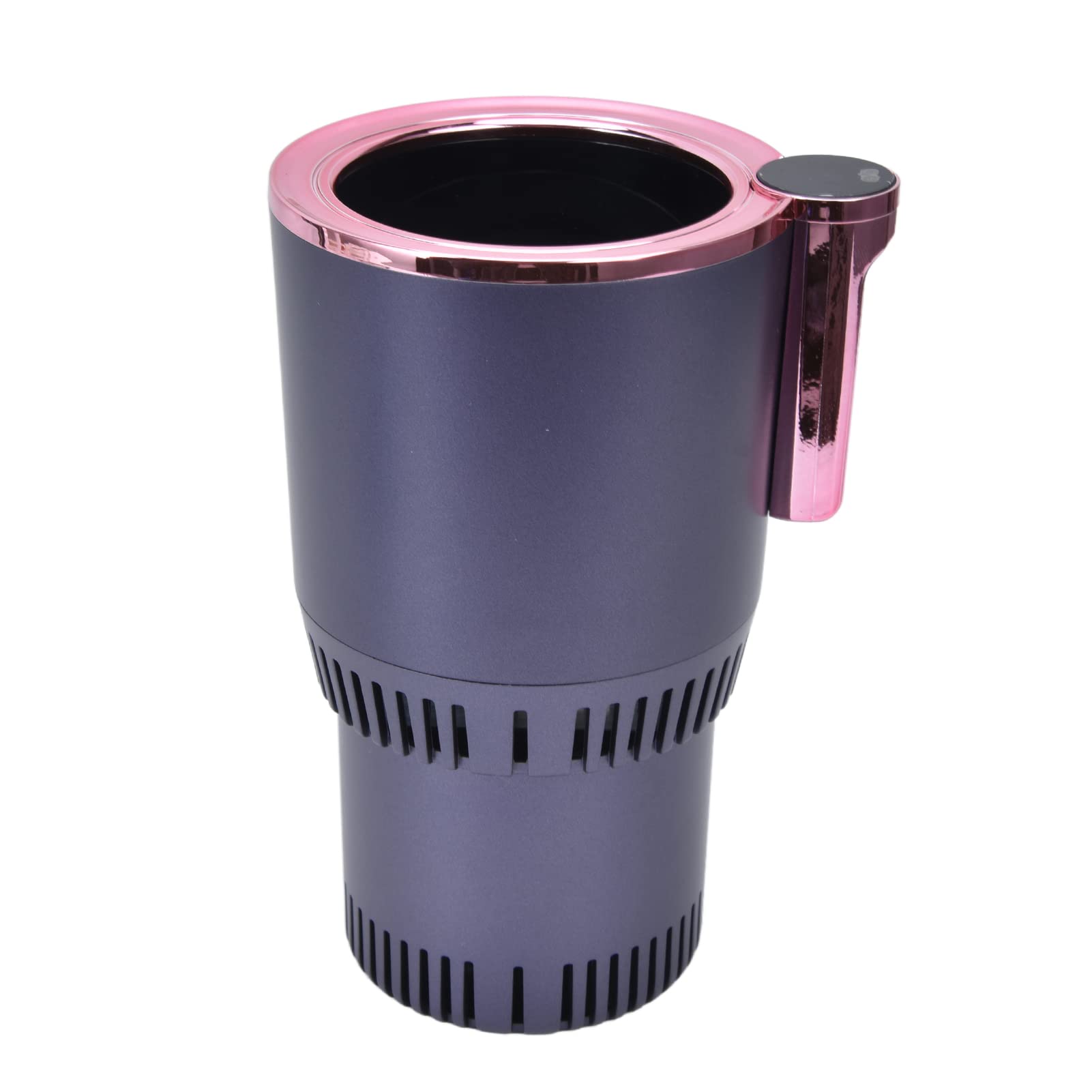 Hozee Smart Car Cup Warmer - 2-in-1 Intelligent Dark Purple Digital Display Mug for Bottled Water & Drinks | Perfect for Coffee, Tea & Beverages on Road Trips & Commutes