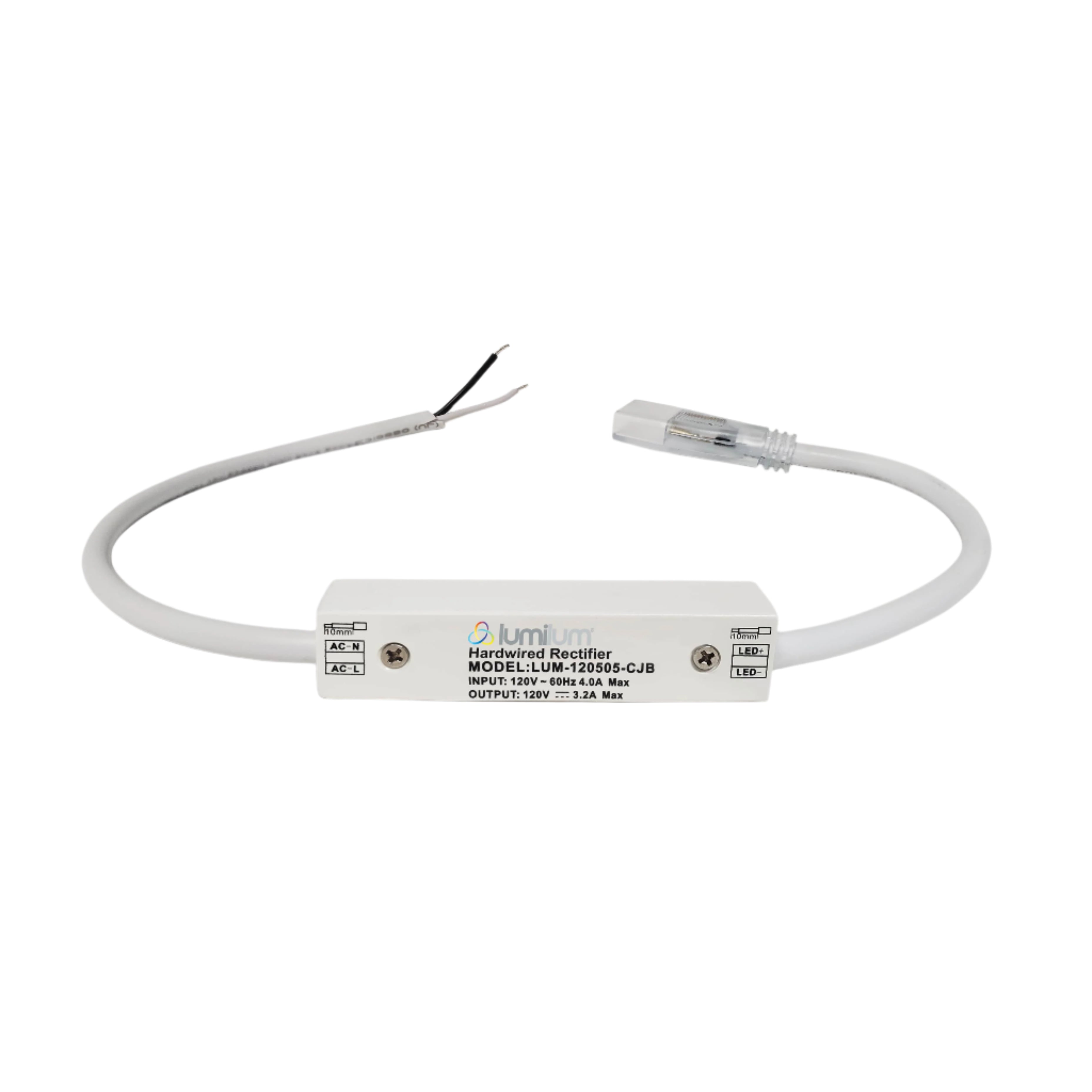 120V LED Strip Lights - Compact Hardwired LED Junction Box for Home, Office & Commercial Lighting | Dimmable RGB Color Changing Lights for Bedroom, Kitchen, Bar, Ceiling & Cabinet Decor