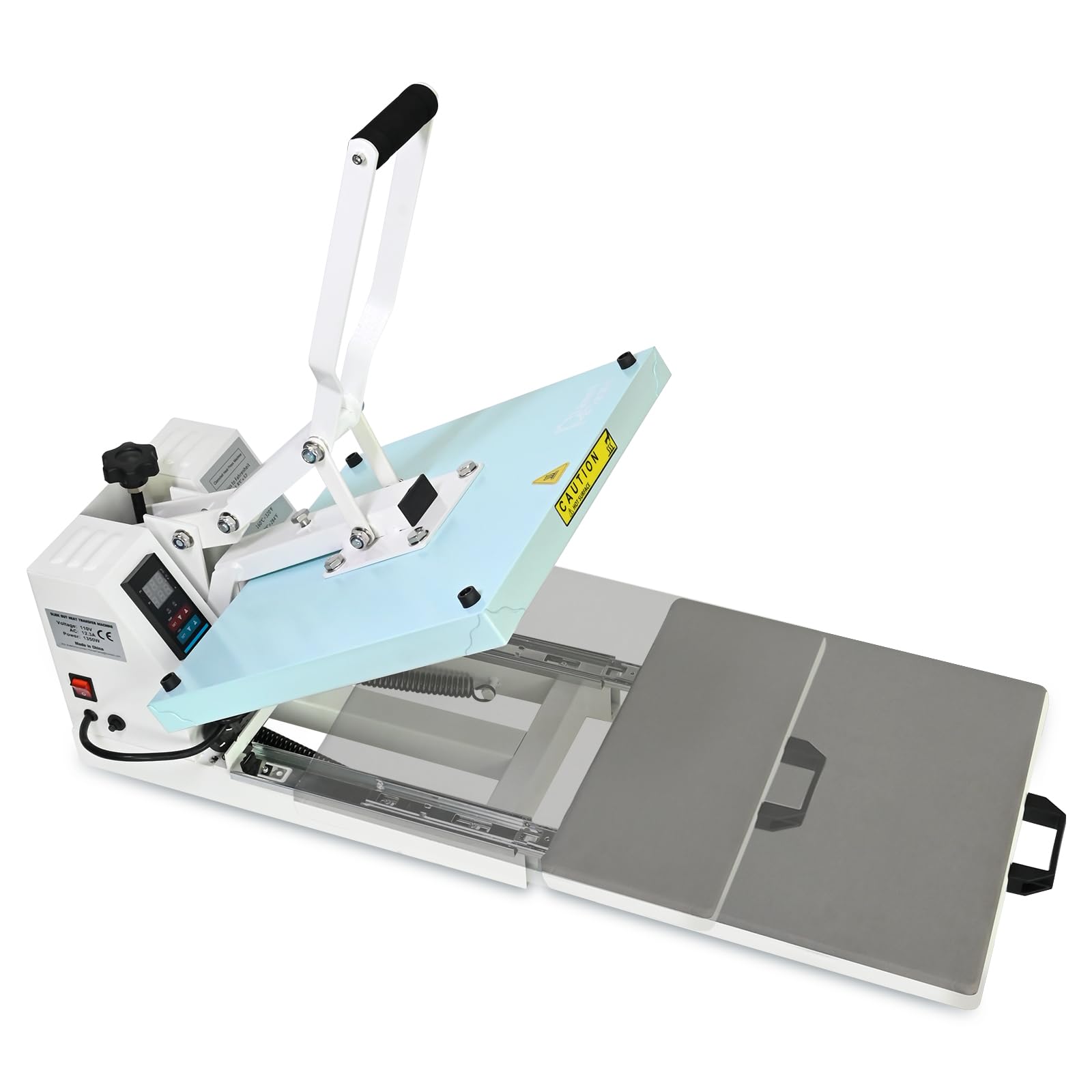 15x15 Inch Industrial Heat Press Machine with Adjustable Pressure - Slide Out T-Shirt Heat Transfer Press for DIY, Custom Apparel & Sublimation Printing - Perfect for T-Shirts, Hoodies, Mugs & Home Business Use