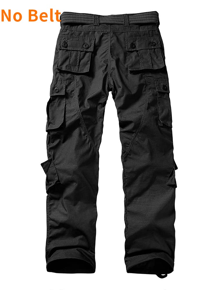Men's Lightweight Tactical Cargo Pants - Outdoor Hiking & Work Pants with Multiple Pockets - Durable Ripstop Fabric for Camping, Travel & Everyday Wear
