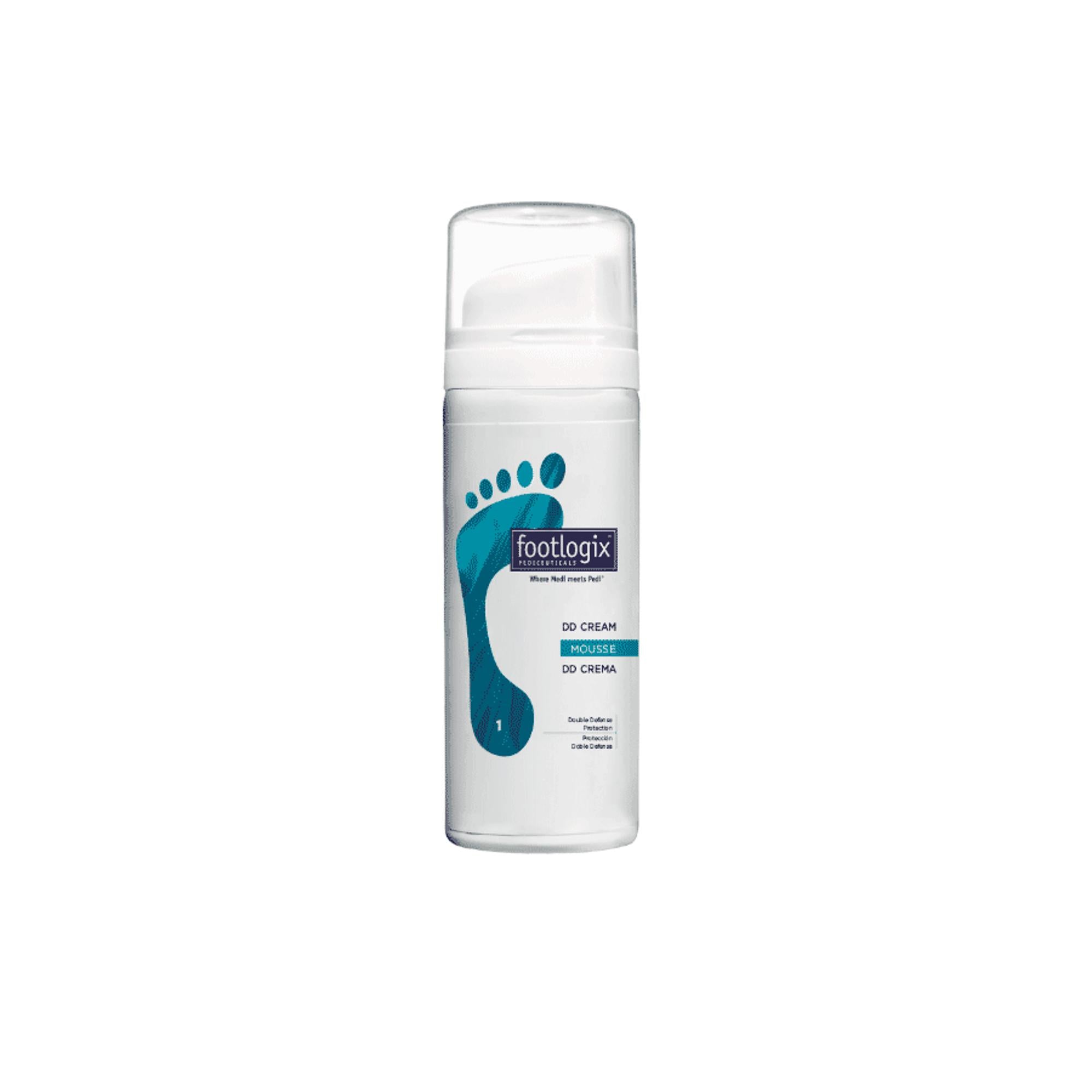 Footlogix DD Cream Mousse - Hydrating & Protective Daily Defense for Dry, Cracked Feet | Perfect for Pedicures, At-Home Foot Care & Diabetic Skin Maintenance