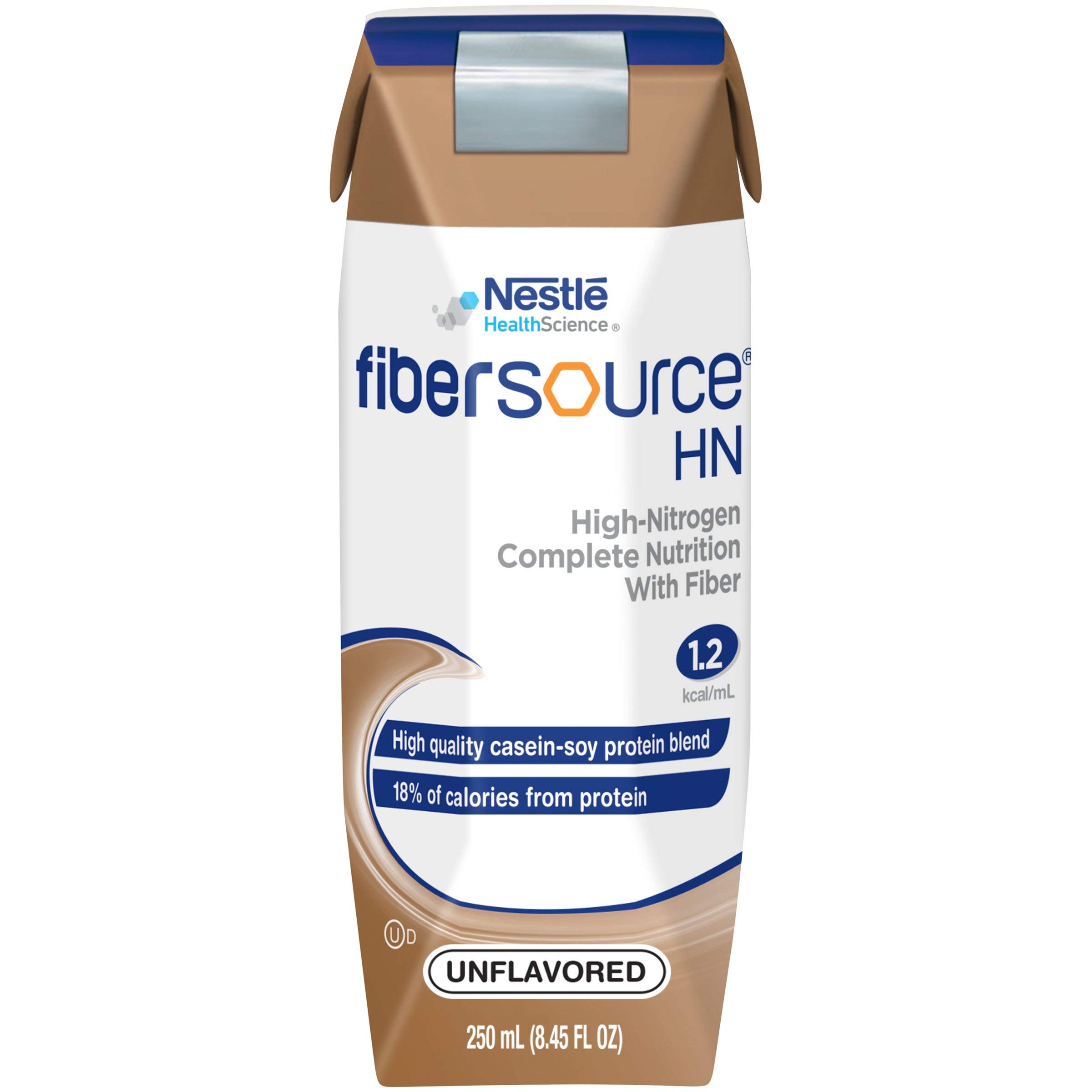 FiberSource HN 1.2 Cal Complete Nutrition Powder with Fiber - Unflavored (2 Case Special) - Ideal for Tube Feeding, Meal Replacement & Dietary Supplement
