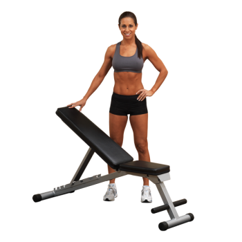 PowerLine Multi Bench PFID125X - Adjustable Weight Bench for Home Gym, Strength Training & Full Body Workouts - Perfect for Small Spaces, Compact Design for Apartment & Garage Fitness