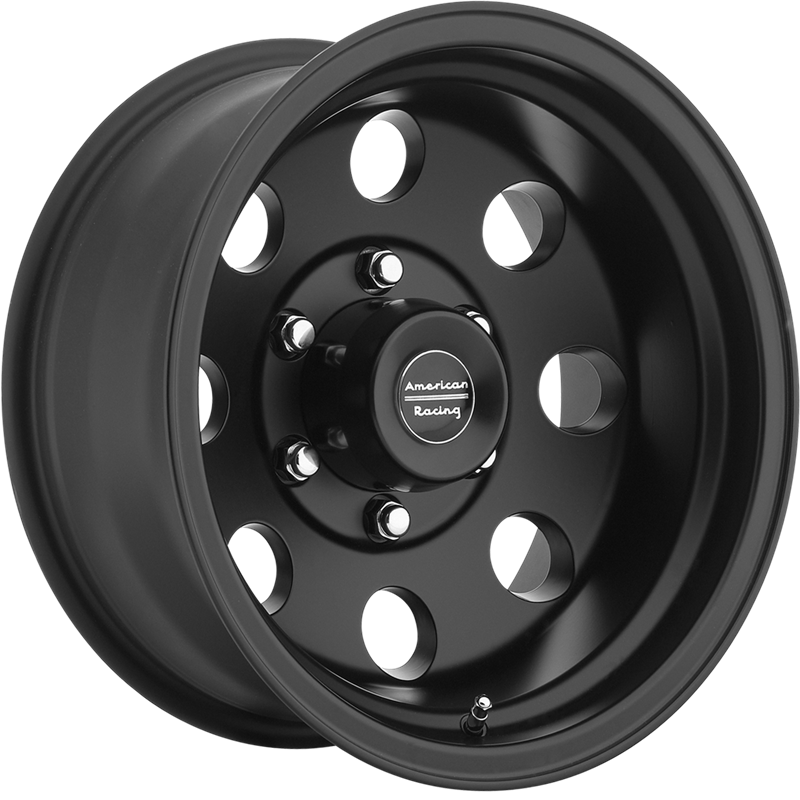 American Racing 15x8 AR172 Baja Satin Black 19mm Wheels - Off-Road & Street Performance for Trucks, SUVs & Jeeps