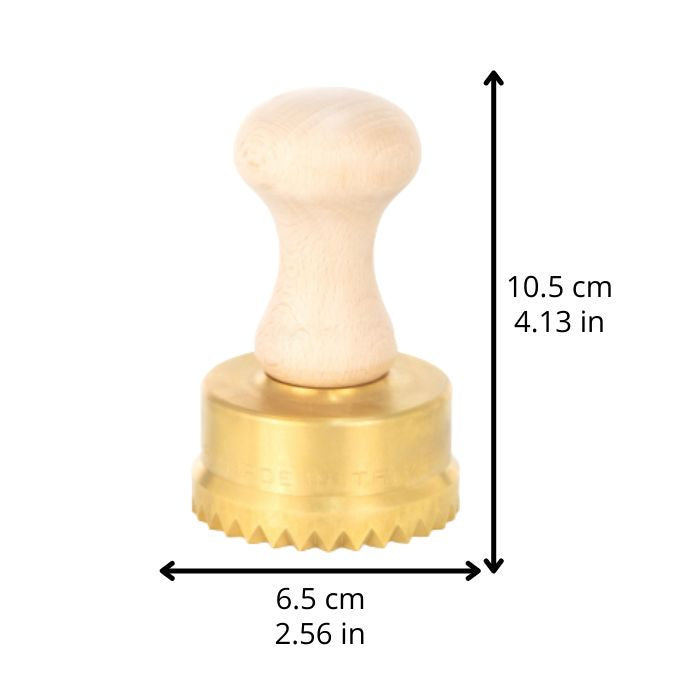 La Gondola Fluted Round 65mm Stamp - Premium Quality Rubber Stamp for Scrapbooking, Card Making & DIY Crafts | Perfect for Wedding Invitations, Gift Wrapping & Stationery Projects