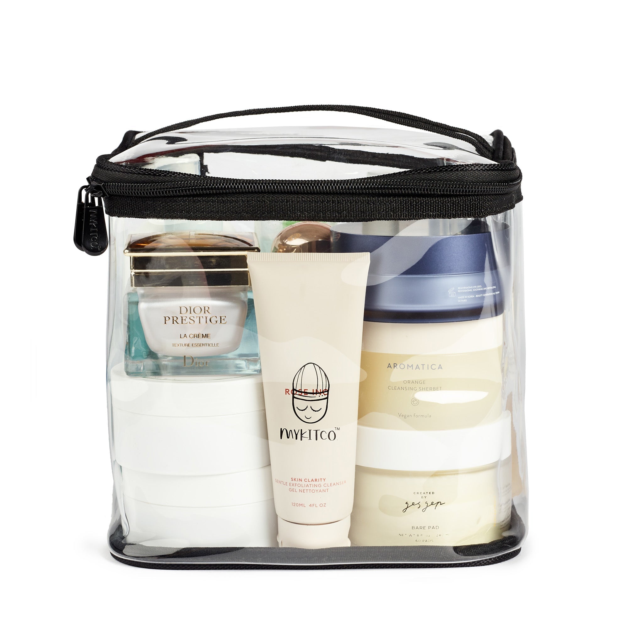 MyKitCo My PVC Cube Storage Organizer - Clear Plastic Stackable Box for Home, Office & Craft Supplies - Perfect for Organizing Small Items, Toys, and Stationery