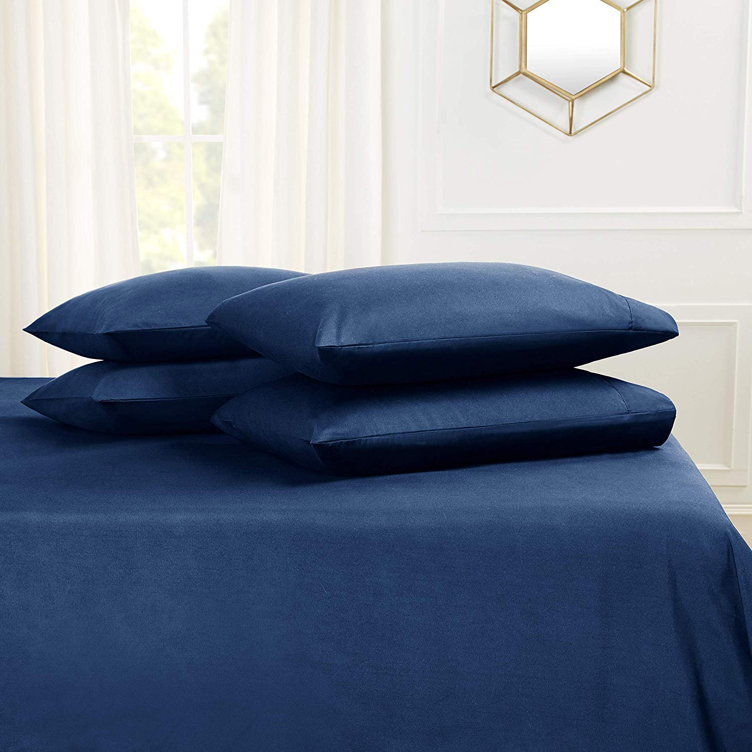 Premium 5-Piece Split California King Sheet Set - 800 Thread Count 100% Egyptian Cotton - Deep Pocket Fits Up to 18