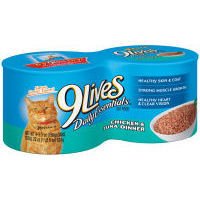 9 Lives Daily Essentials Chicken & Tuna Dinner Wet Cat Food - 4 Pack (793661) | High Protein Meal for Adult Cats | Perfect for Daily Feeding & Picky Eaters