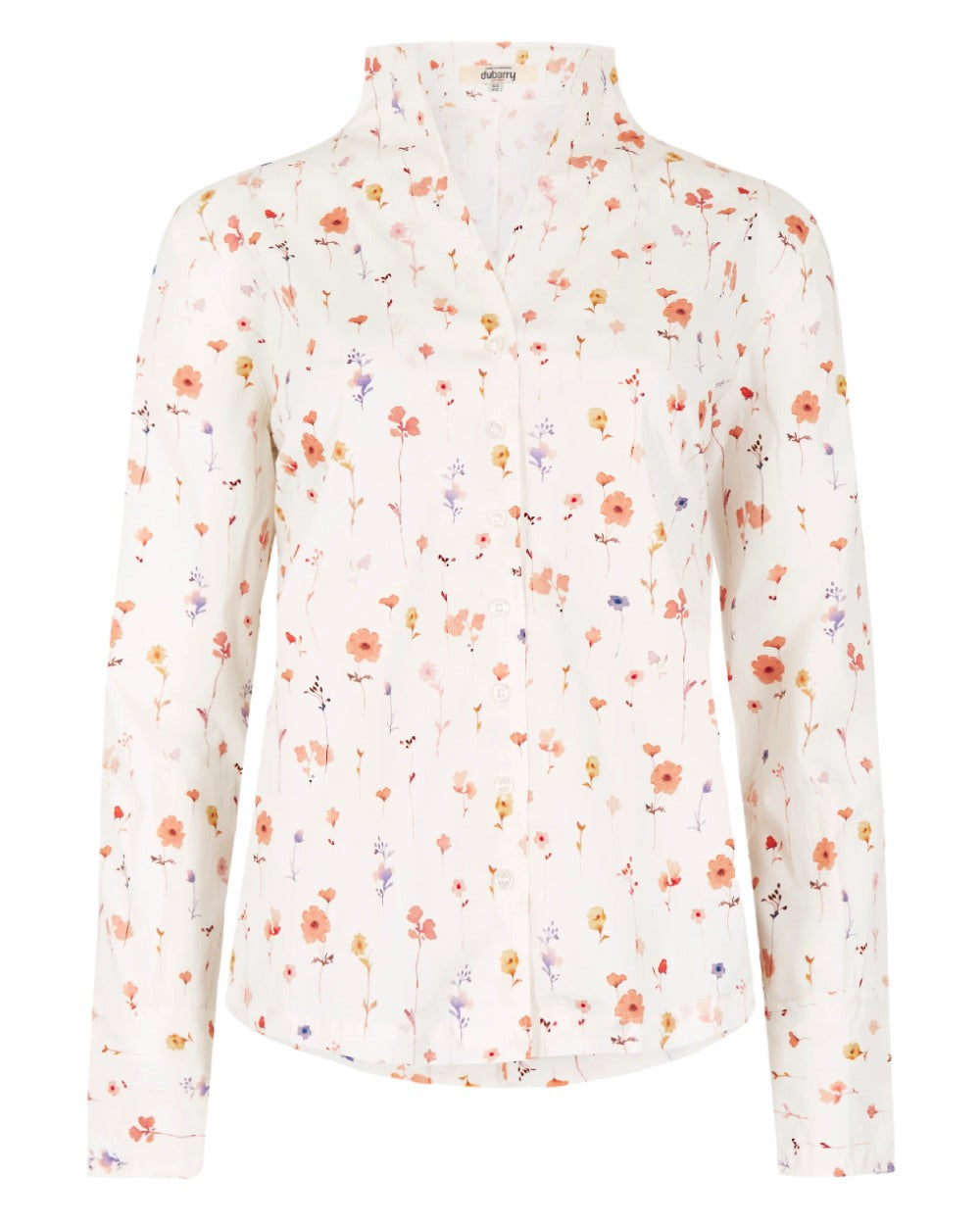 Dubarry Women's Fuchsia Printed Long Sleeve Shirt - Stylish Casual Blouse for Work, Office & Everyday Wear