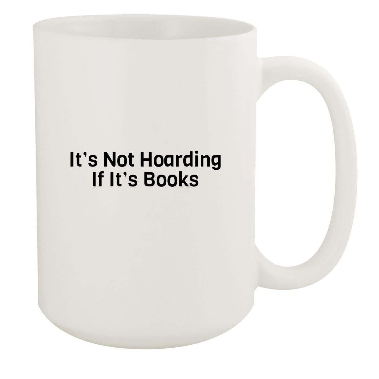15oz White Ceramic Book Lover's Mug - Perfect for Coffee, Tea & Reading Time - Great Gift for Bookworms & Bibliophiles