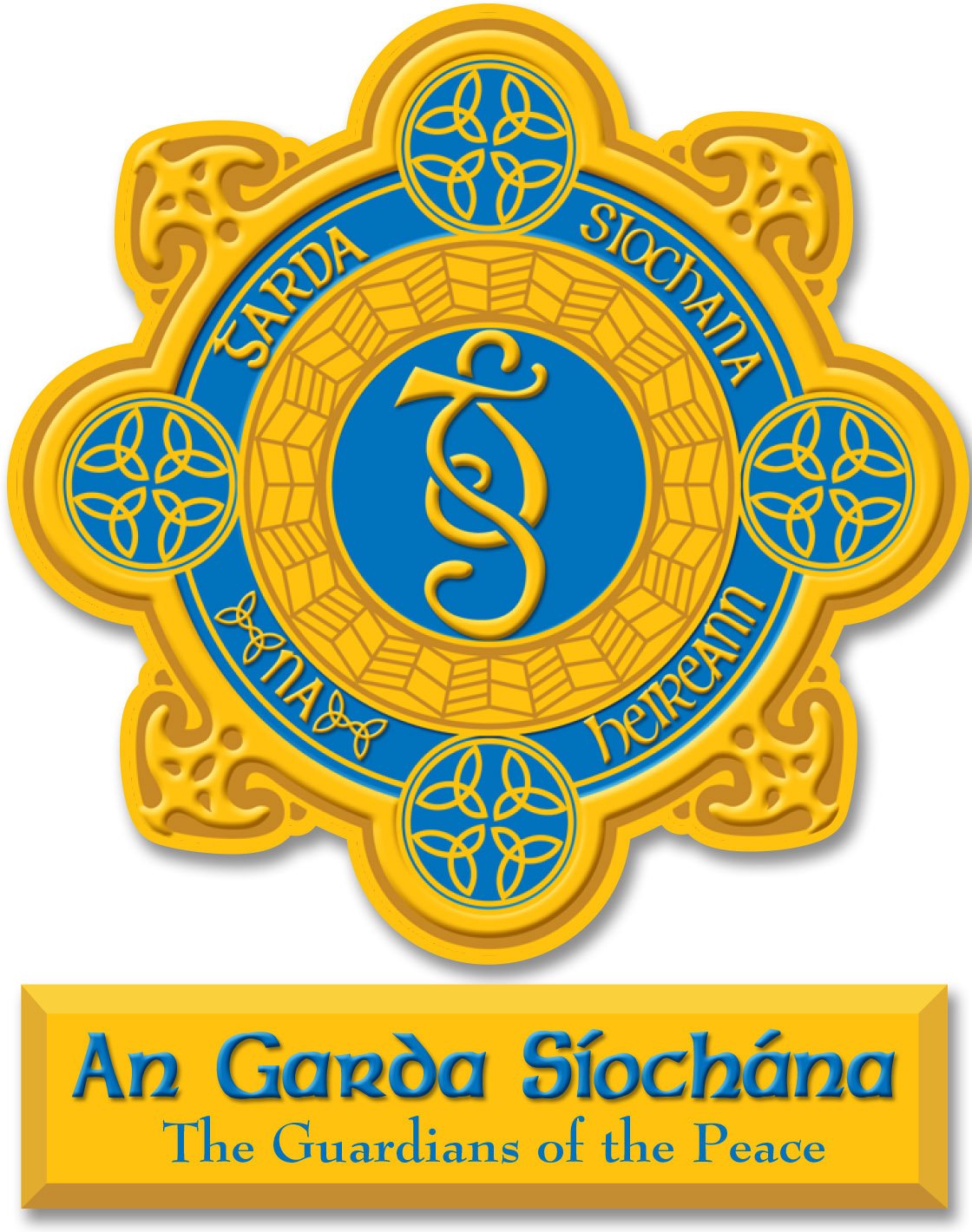 Authentic Irish Garda Police Decal - High-Quality Vinyl Window Sticker for Cars, Laptops & Home Decor - Show Your Irish Pride