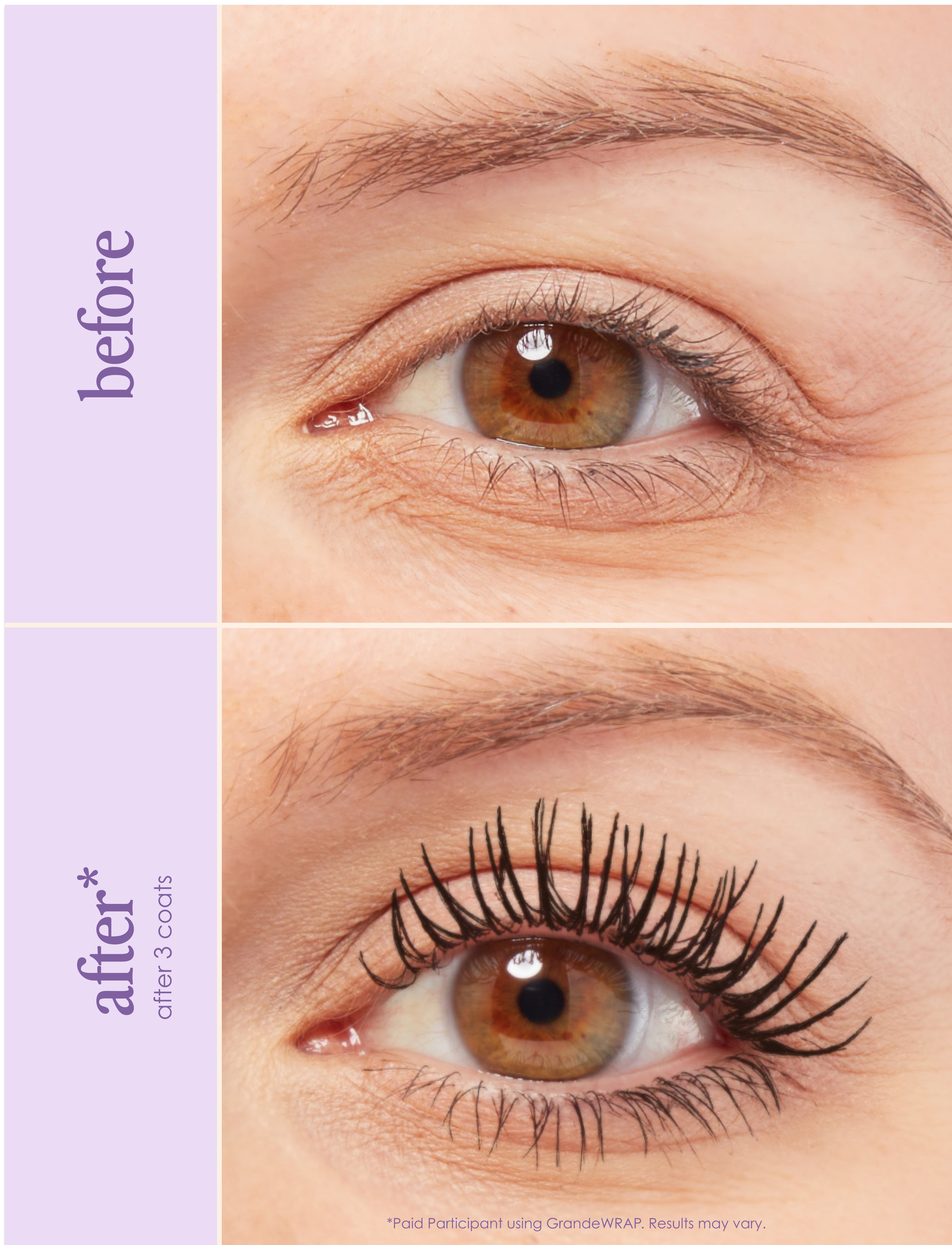 Grande WARP Tubing Mascara with Pro-Vitamin B5 - Lengthening & Volumizing for Long-Lasting, Smudge-Proof Lashes | Perfect for Daily Wear, Special Occasions & Sensitive Eyes