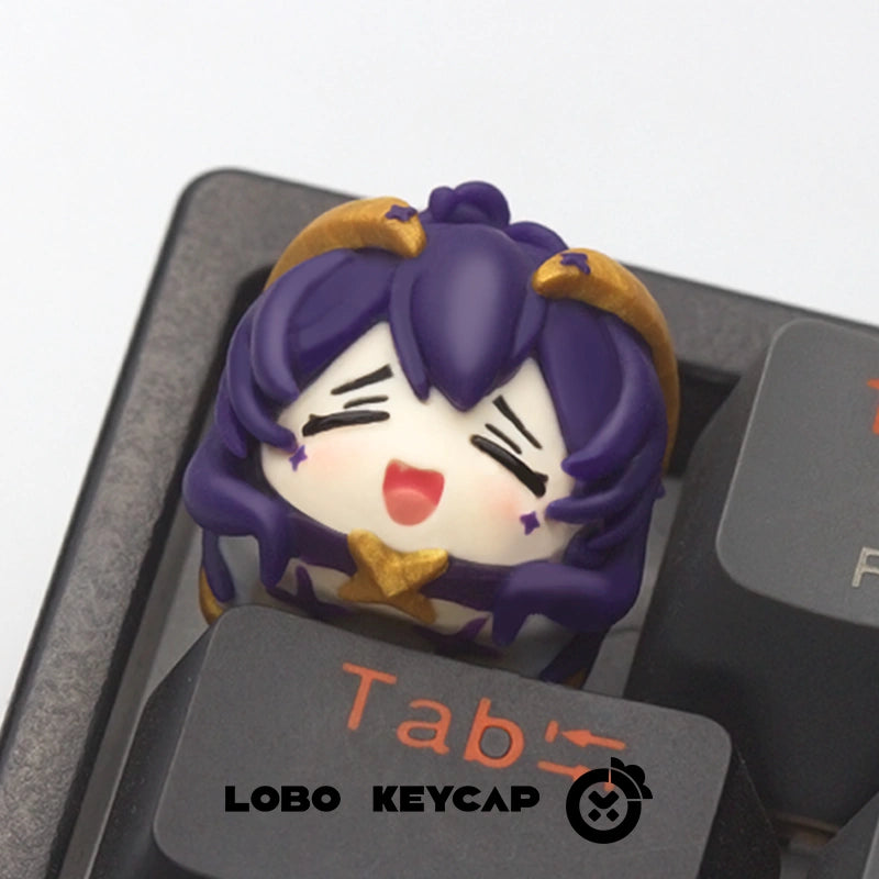 Magical Girl Themed Resin Keycap - Dance Tina Artisan Keycap for Mechanical Keyboards - Perfect Gift for Anime & Gaming Enthusiasts - Enhance Your Typing Experience with Custom Keycaps for Gaming PCs and Workstations
