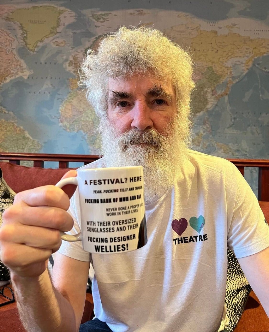 Brassic Farmer Jim Festival Rant Ceramic Coffee Mug - Funny British TV Show Inspired Gift for Tea & Coffee Lovers - Perfect for Home, Office or Gift Giving
