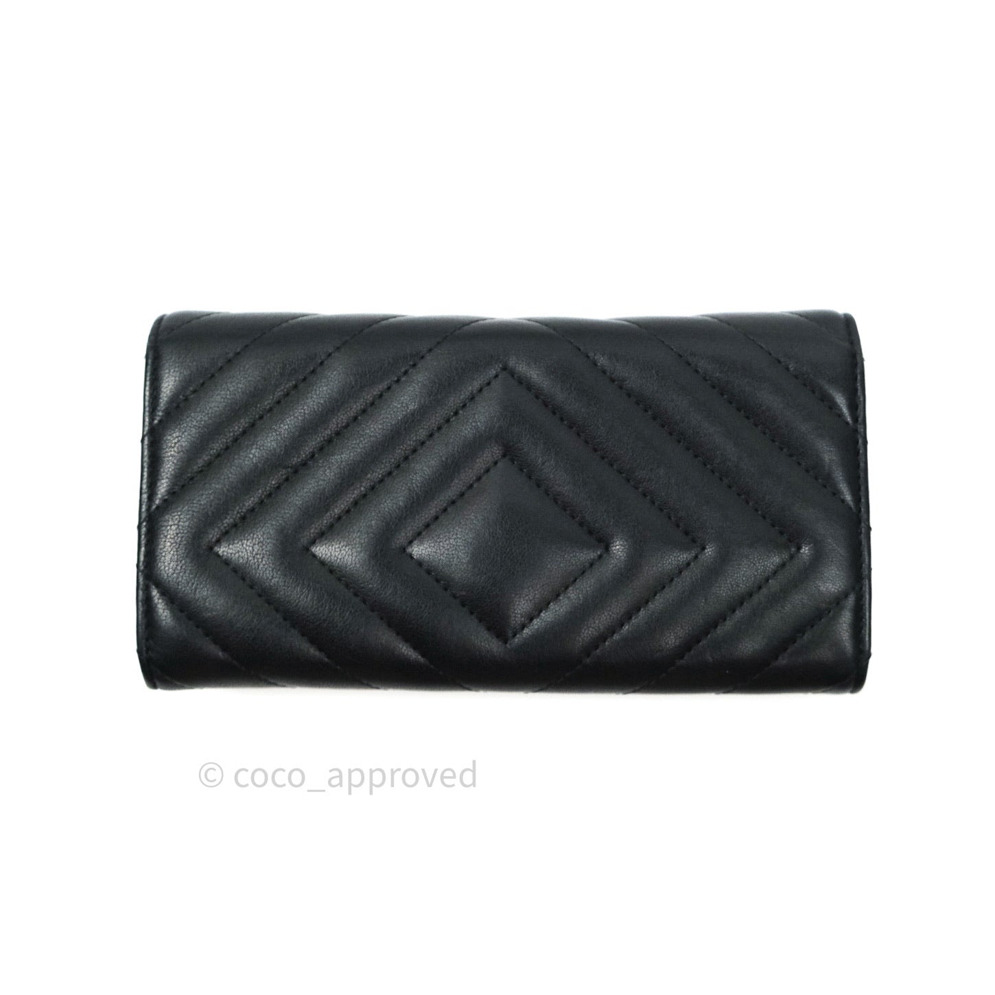 Chanel Chevron Sheepskin Reissue Large Flap Wallet So Black - Luxury Designer Womens Wallet for Everyday Use & Special Occasions