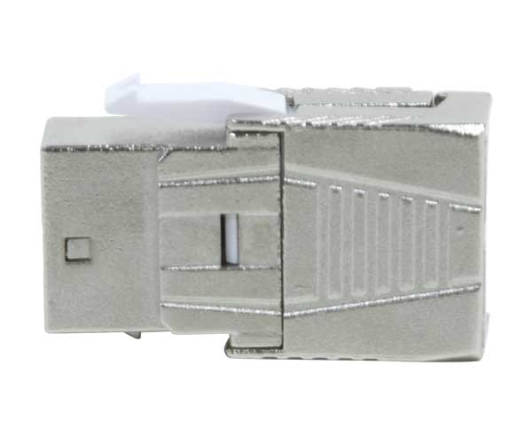 CAT8 Keystone Jack Shielded - High Density 40G 2GHz Toolless 180-Degree Network Connector for Home/Office Data Center & Server Room Wiring