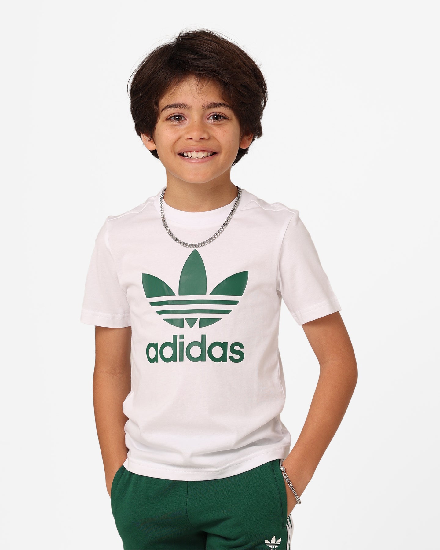 Adidas Kids' Short Sleeve T-Shirt & Shorts Set - Dark Green Athletic Outfit for Boys & Girls - Perfect for Sports, Play & Casual Wear