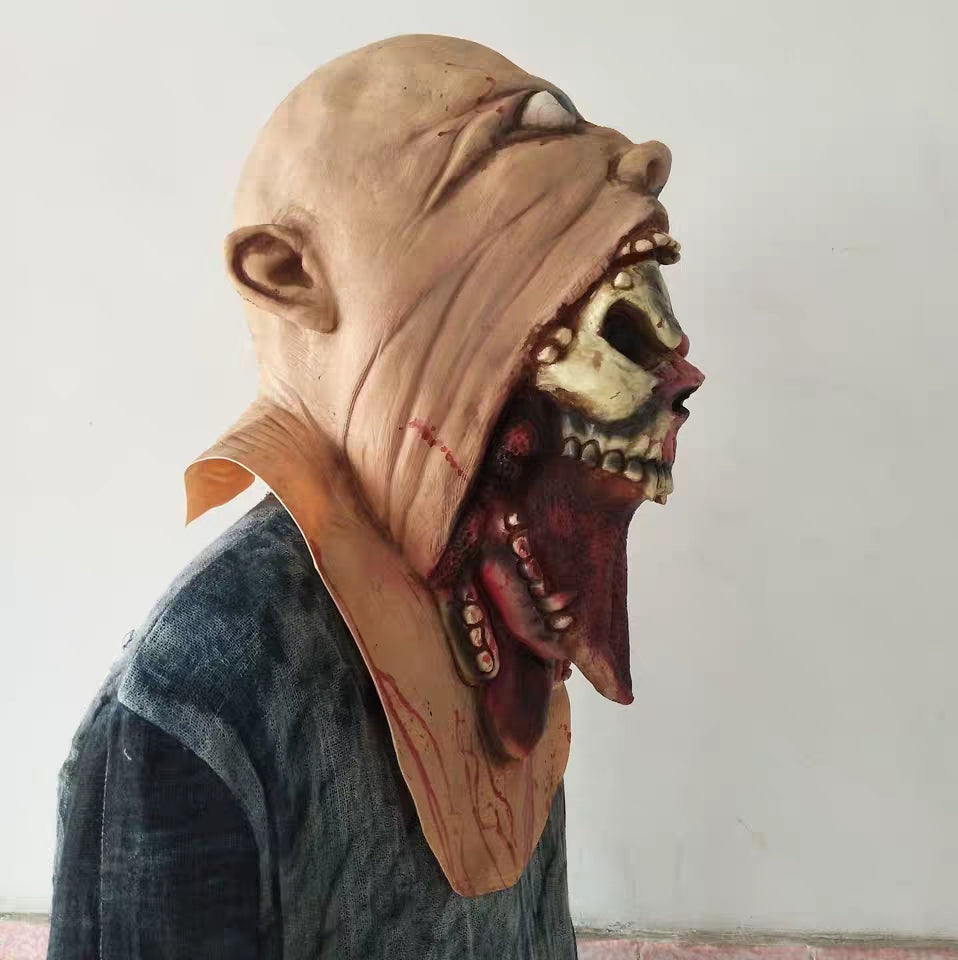 Scary Halloween Ghost Mask for Adults - Realistic & Spooky Costume Accessory for Parties & Haunted Houses