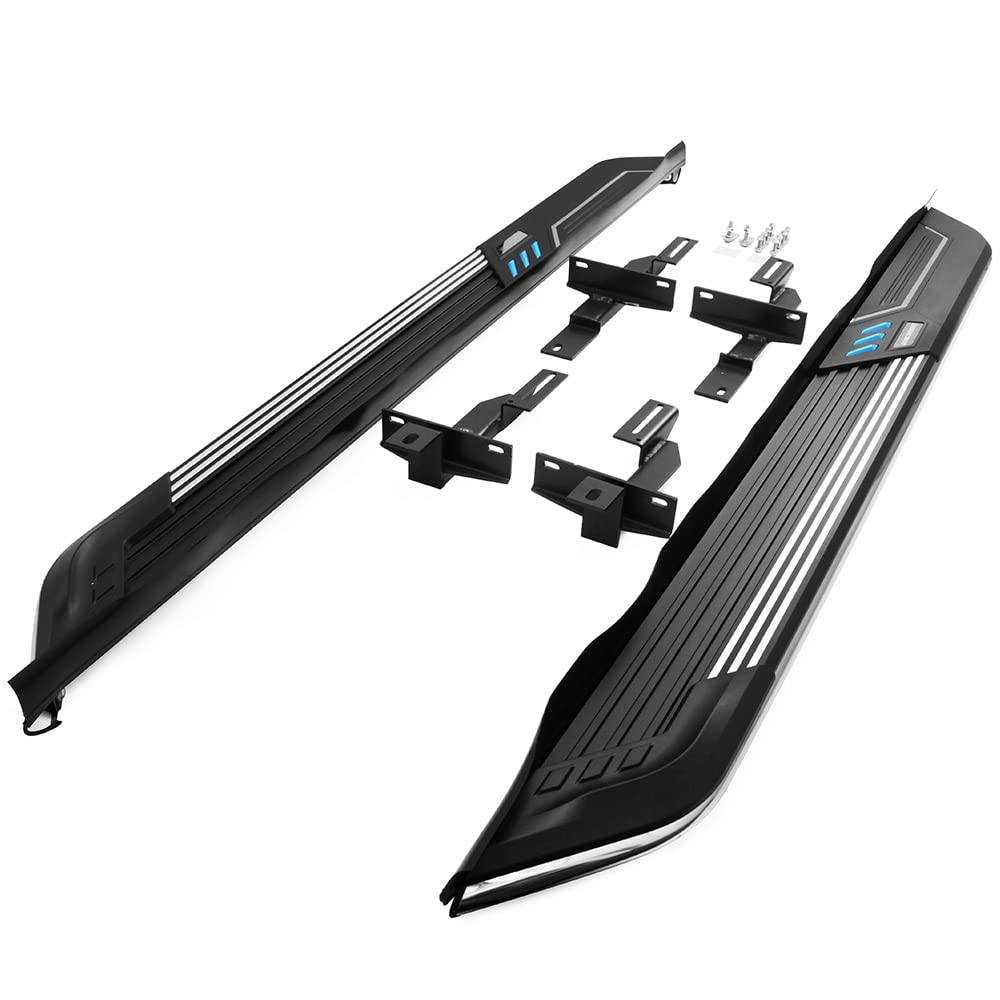 2011-2021 Jeep Grand Cherokee Side Steps Running Boards Nerf Bars - Heavy Duty Aluminum Off-Road Side Bars for Adventure & Daily Driving