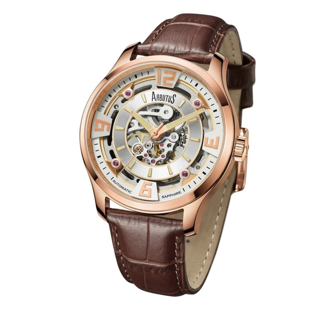 ARBUTUS AR1902RWF Men's Luxury Stainless Steel Watch - Waterproof, Analog, Date Display - Perfect for Business, Casual & Formal Occasions