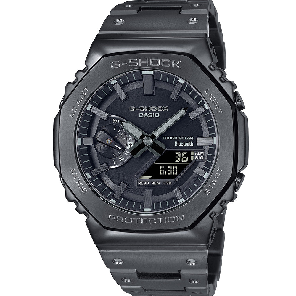 G Shock GMB2100BD-1A CasiOak Full Metal Watch - Rugged Digital Sports Watch for Men, Water Resistant, Shockproof - Perfect for Outdoor Adventures, Workouts & Daily Wear