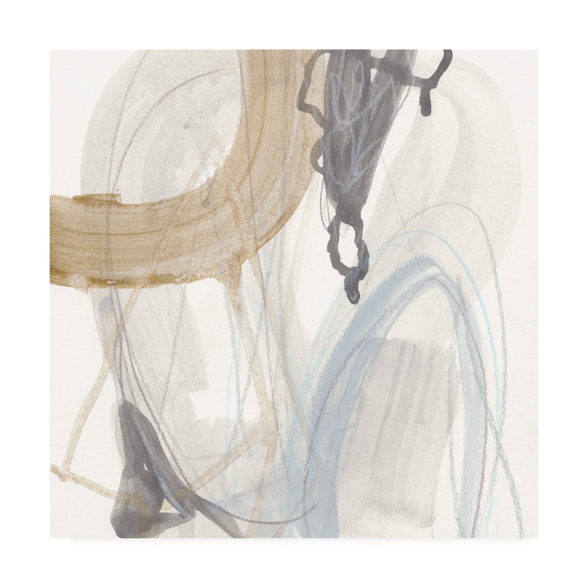 June Erica Vess 'Inference I' 18x18 Fine Art Print - Modern Abstract Wall Decor for Living Room, Bedroom & Office