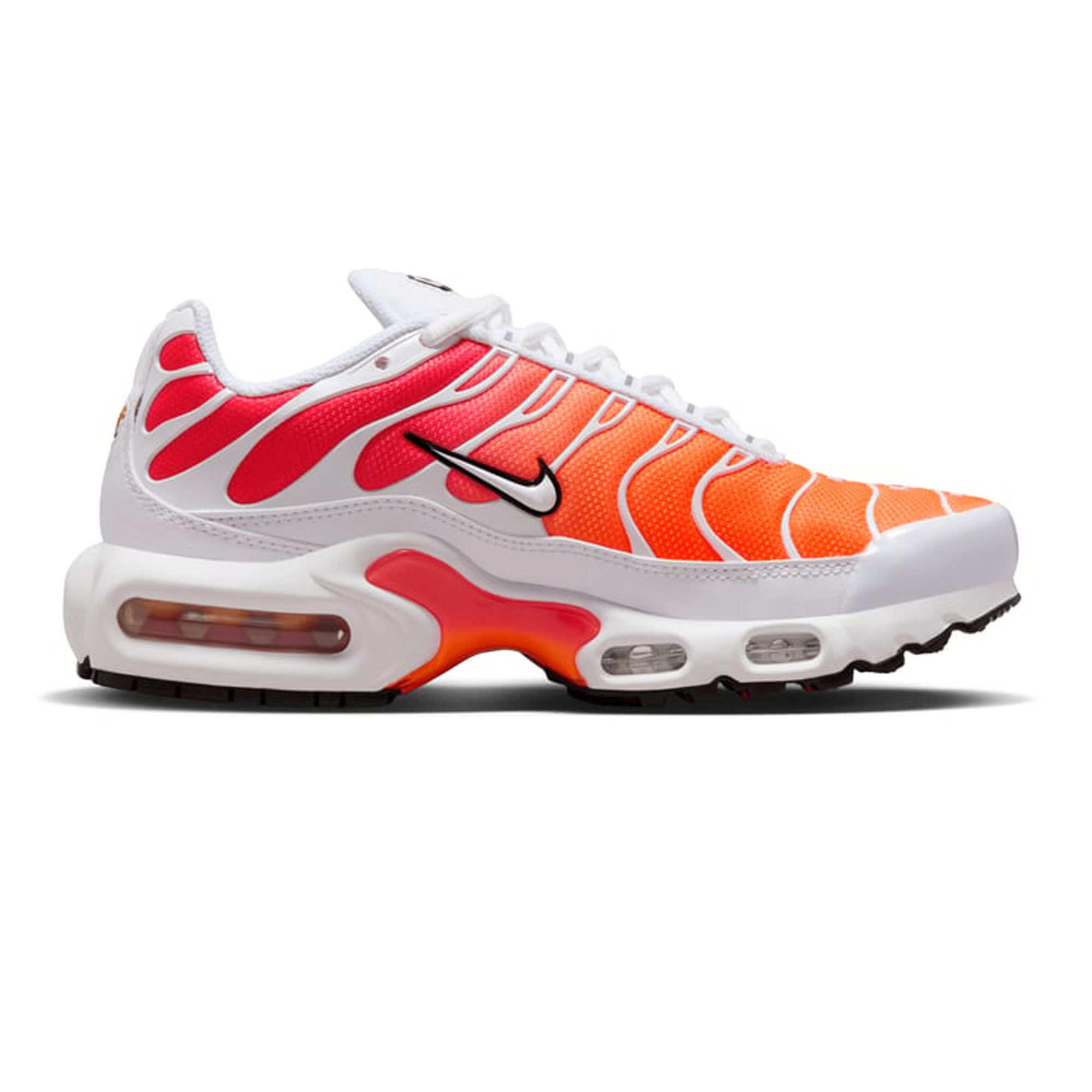 Nike Air Max Plus TN 'White Ember Glow' Running Shoes (2023) - Men's Lightweight Cushioned Sneakers for Gym, Jogging & Streetwear Fashion