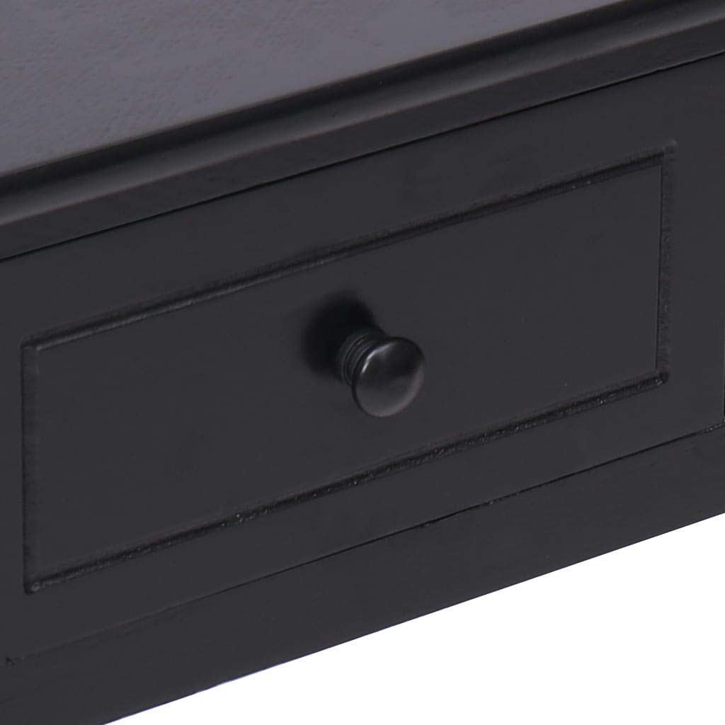 FAMIROSA Modern Writing Desk Black - 43.3