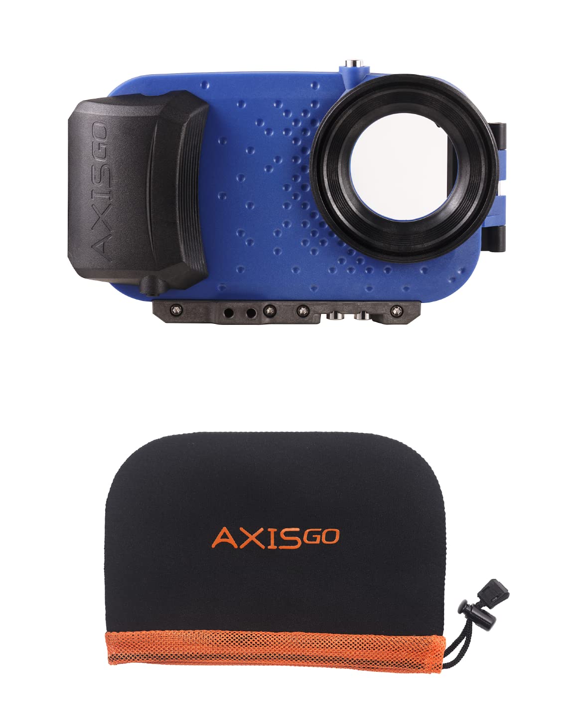 AxisGO Waterproof Phone Case for iPhone 11 Pro Max & iPhone XS Max - Underwater Photography, Snorkeling, Surfing, Travel Protection (Ocean Blue Bundle) - Perfect for Beach Vacations, Pool Parties & Water Sports
