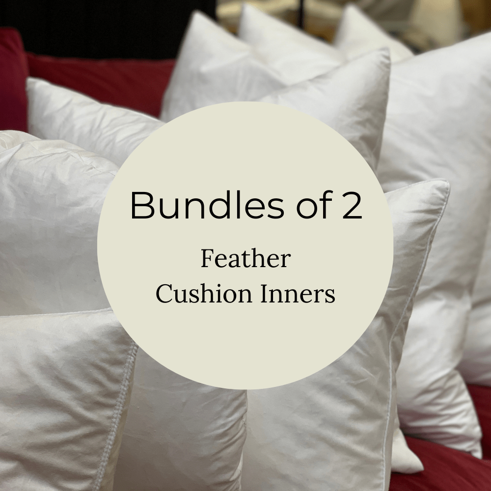 Premium 2-Pack Feather Cushion Inserts - Soft & Fluffy Pillow Filling for Sofas, Beds, and Home Decor - Perfect for Living Room, Bedroom, and Cozy Reading Nooks