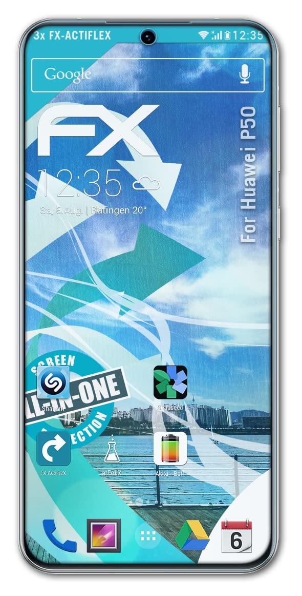 Huawei P50 Screen Protector, 3-Pack Ultra Clear Flexible Tempered Glass Film - Anti-Scratch & Bubble-Free for Daily Protection