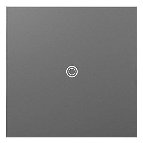 Legrand Adorne 15A SoftTap Light Switch in Magnesium Finish - 4-Pack (ASTP1532M4-4PK) | Modern Touch Control for Home & Office Lighting
