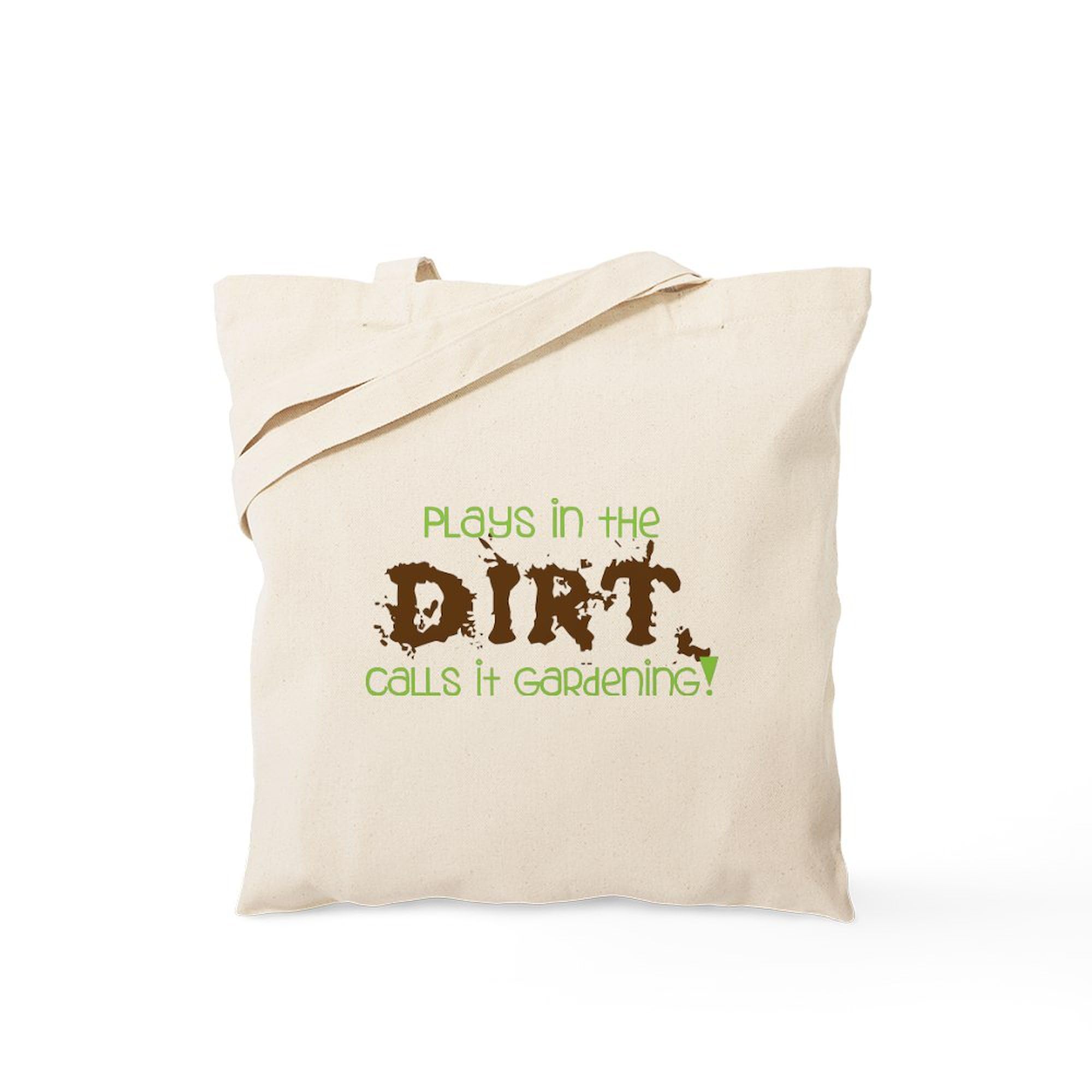 Dirty Dirt Tote Bag - Natural Canvas Reusable Shopping Bag for Groceries, Beach & Farmers Market | Eco-Friendly Cotton Tote with Sturdy Handles