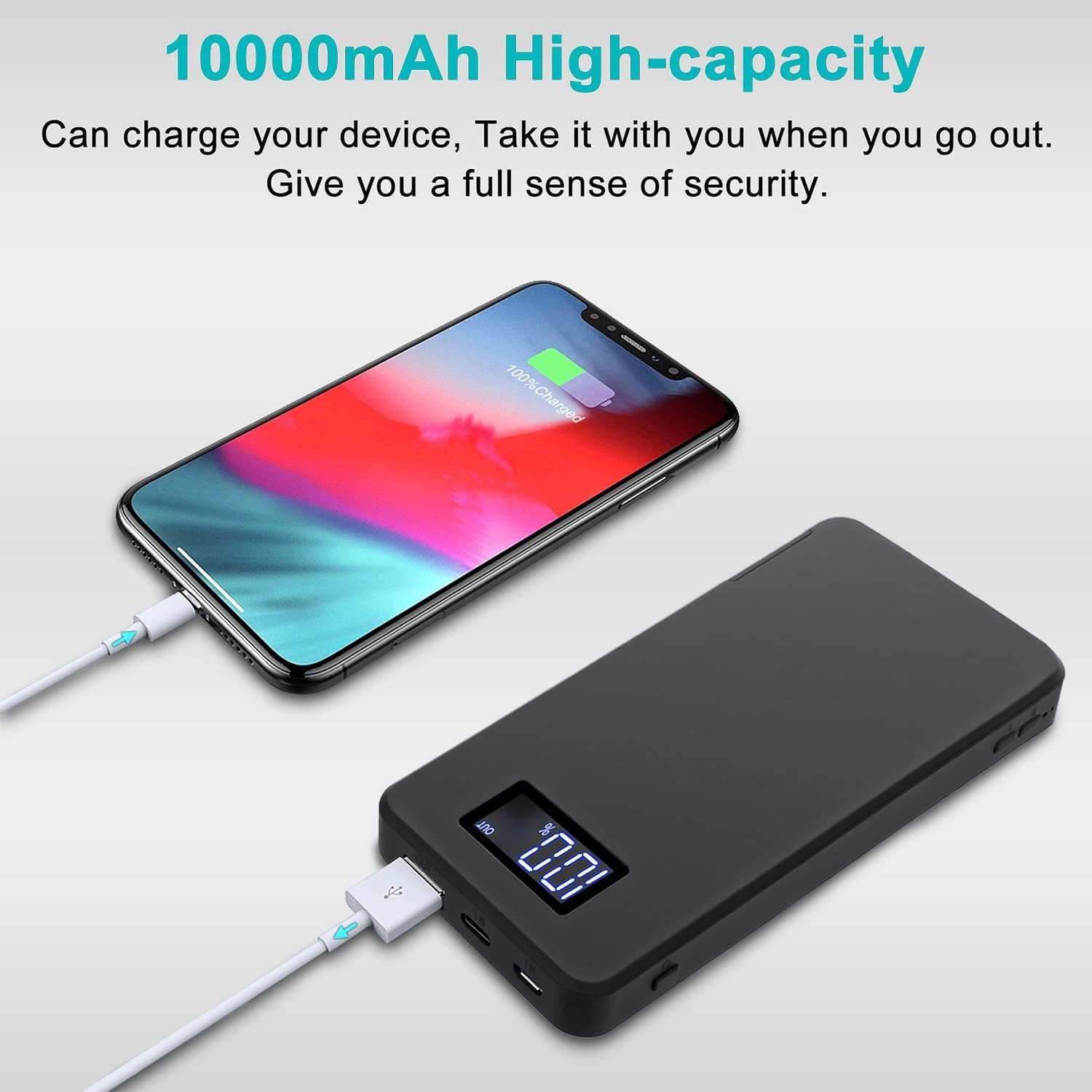 64GB Hidden Spy Camera - 1080P Mini Portable Nanny Cam with 10000mAh Battery & Motion Detection - Covert Security Camera for Home, Office, Car Surveillance (No WiFi) - Monitor Kids, Pets & Property Securely