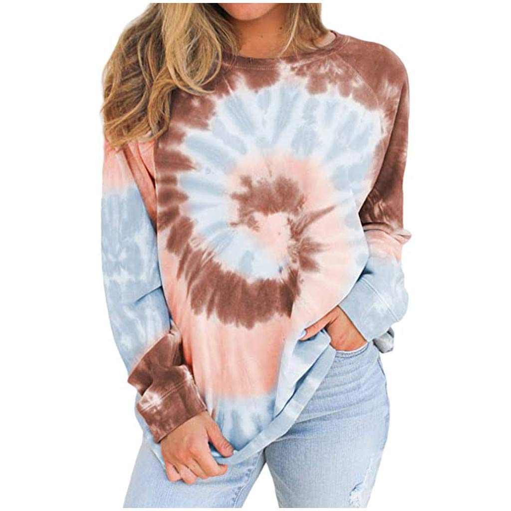 Plus Size Tie Dye Print Oversized Hoodie for Women - Loose Fit Long Sleeve Pullover Sweatshirt, Perfect for Casual Wear, Lounging, and Outdoor Activities