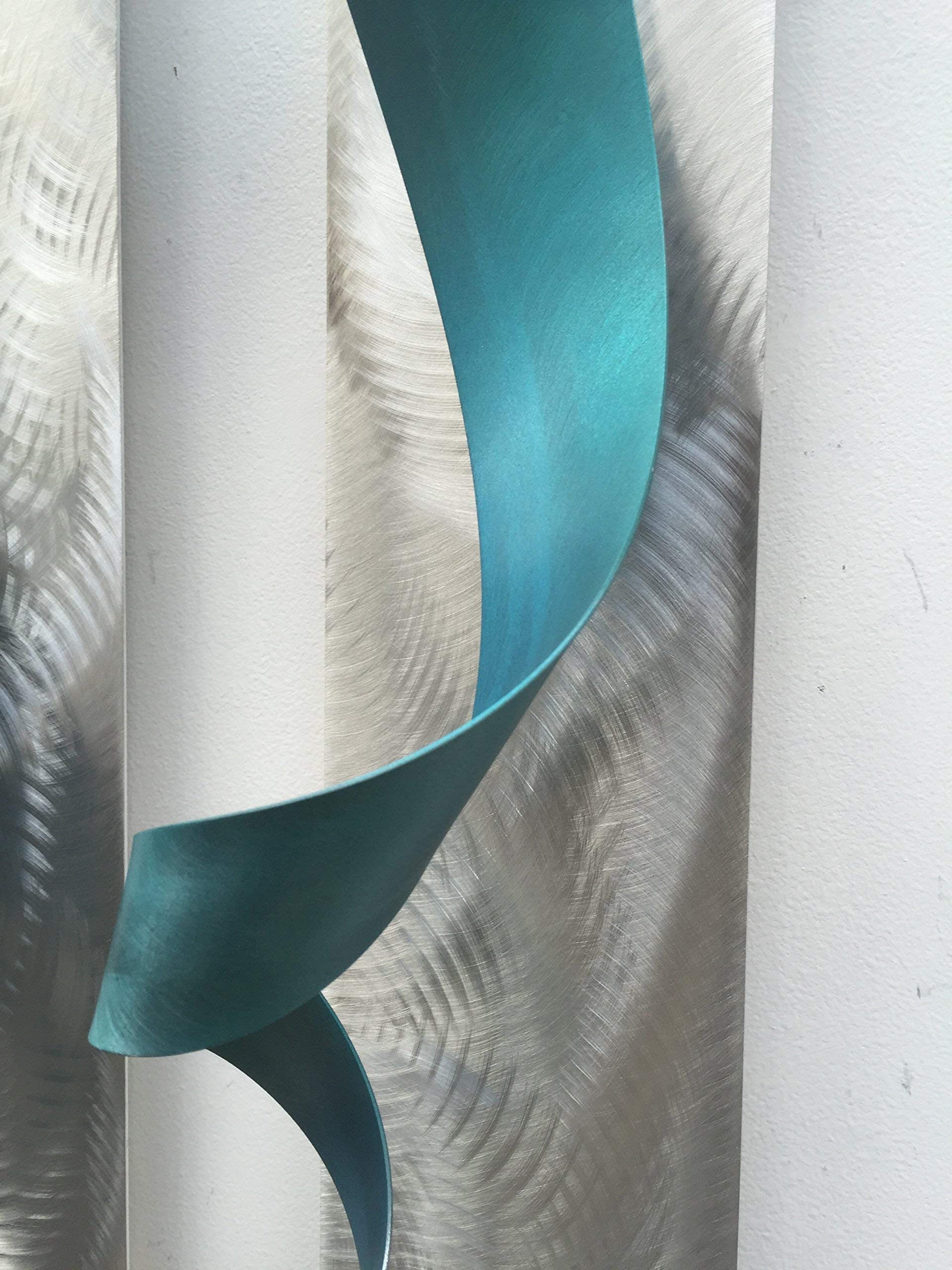 Handmade Metal Wall Art Sculpture - Modern Steel Home Decor for Living Room, Bedroom & Office - Unique 3D Geometric Wall Decor