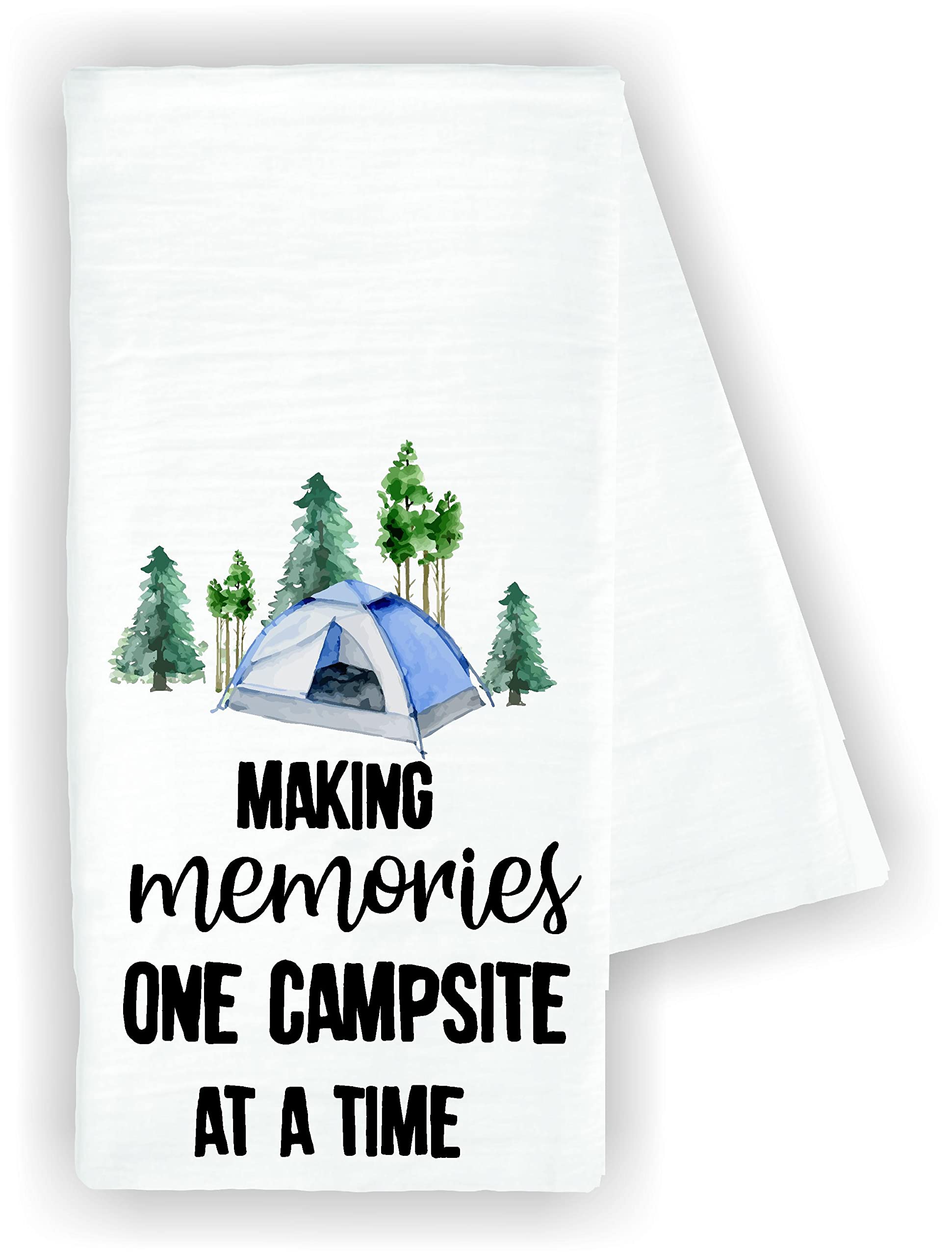 Funny Cute Kitchen Dish Towel - 100% Cotton Drying Cloth for Camping & Home Decor | Perfect for Campsites, Picnics & Kitchen Use
