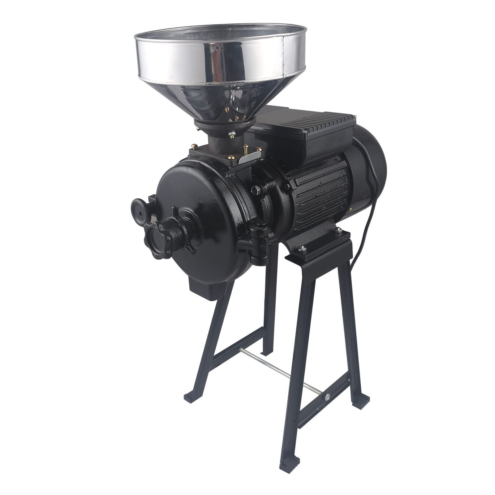 110V 2200W Commercial Electric Grain Grinder - Corn, Wheat, Flour Mill Machine for Dry Cereals & Feed | Heavy-Duty 150 Type Dry Grinder for Home & Restaurant Use